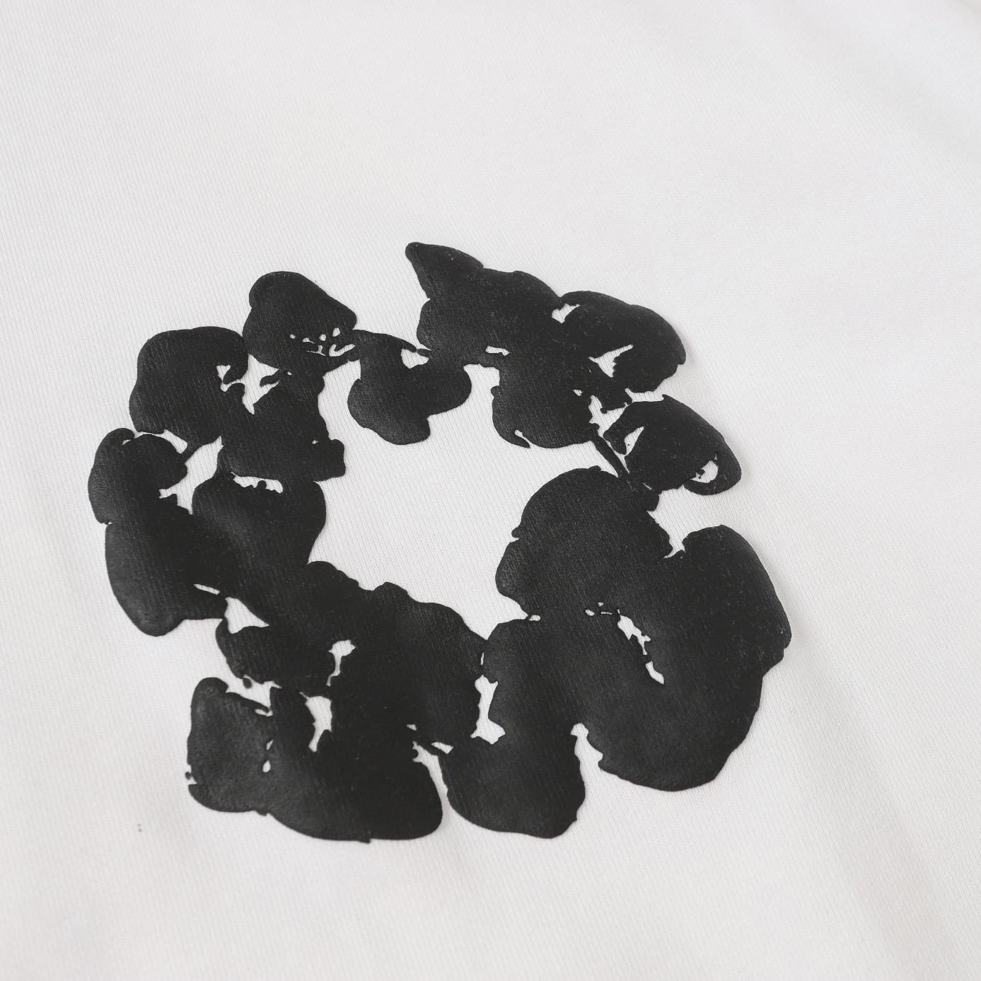 Denim Tears Cotton Wreath Zip Hoodie White - FashionPlug