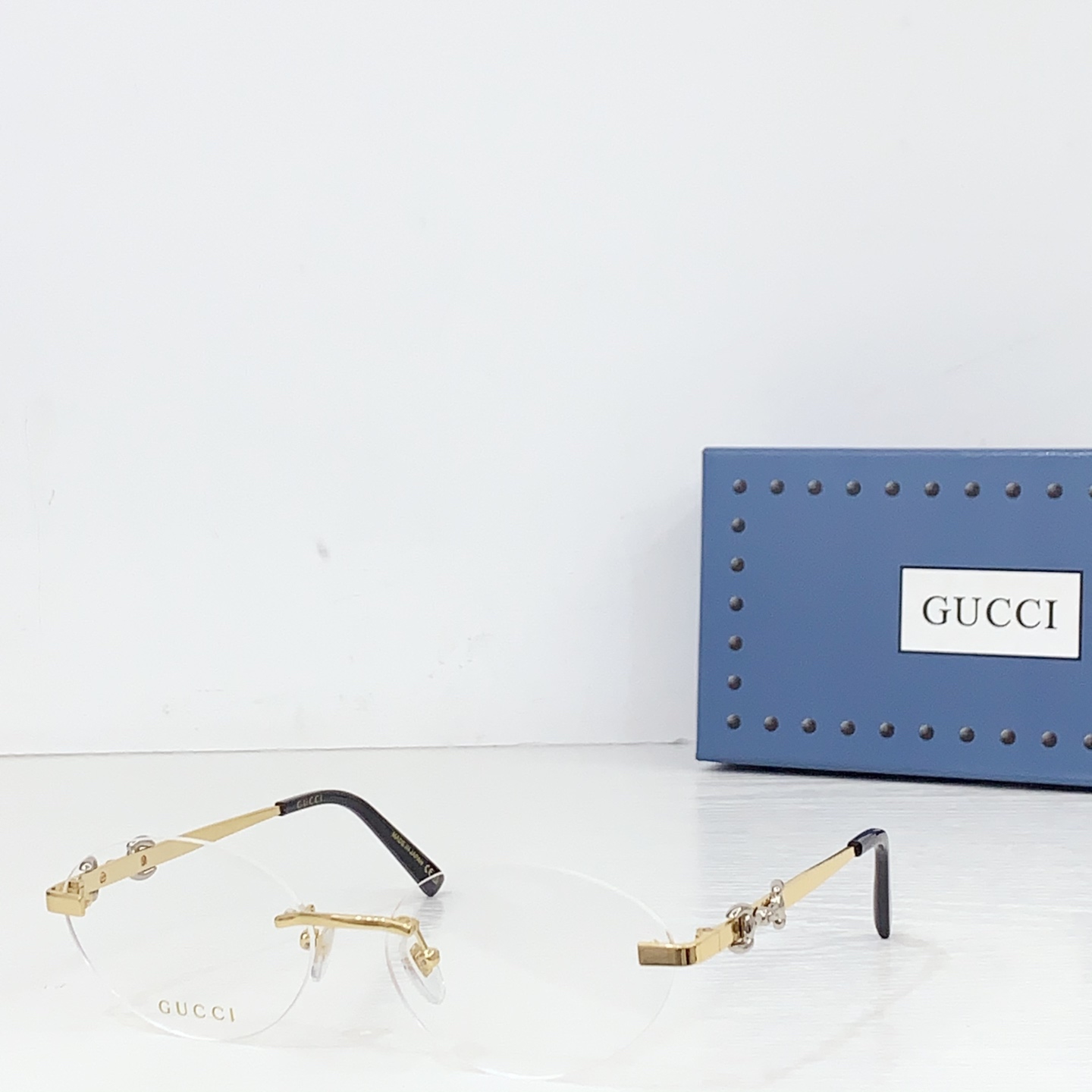 Gucci Frameless Oval Sunglasses - FashionPlug