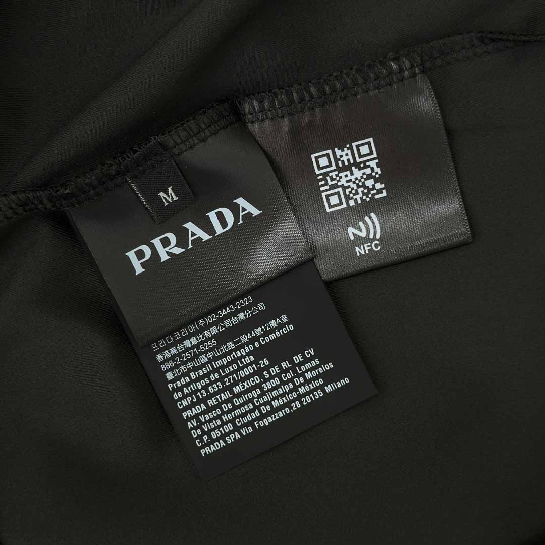 Prada Technical Jersey Mock Turtleneck - FashionPlug
