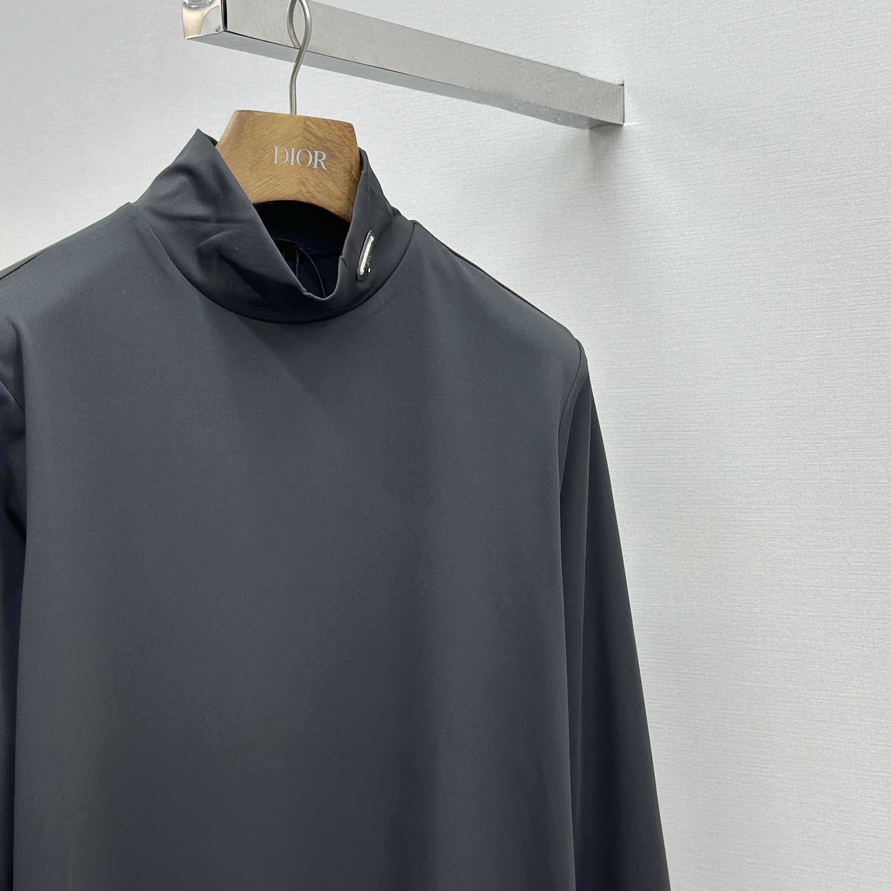 Prada Technical Jersey Mock Turtleneck - FashionPlug