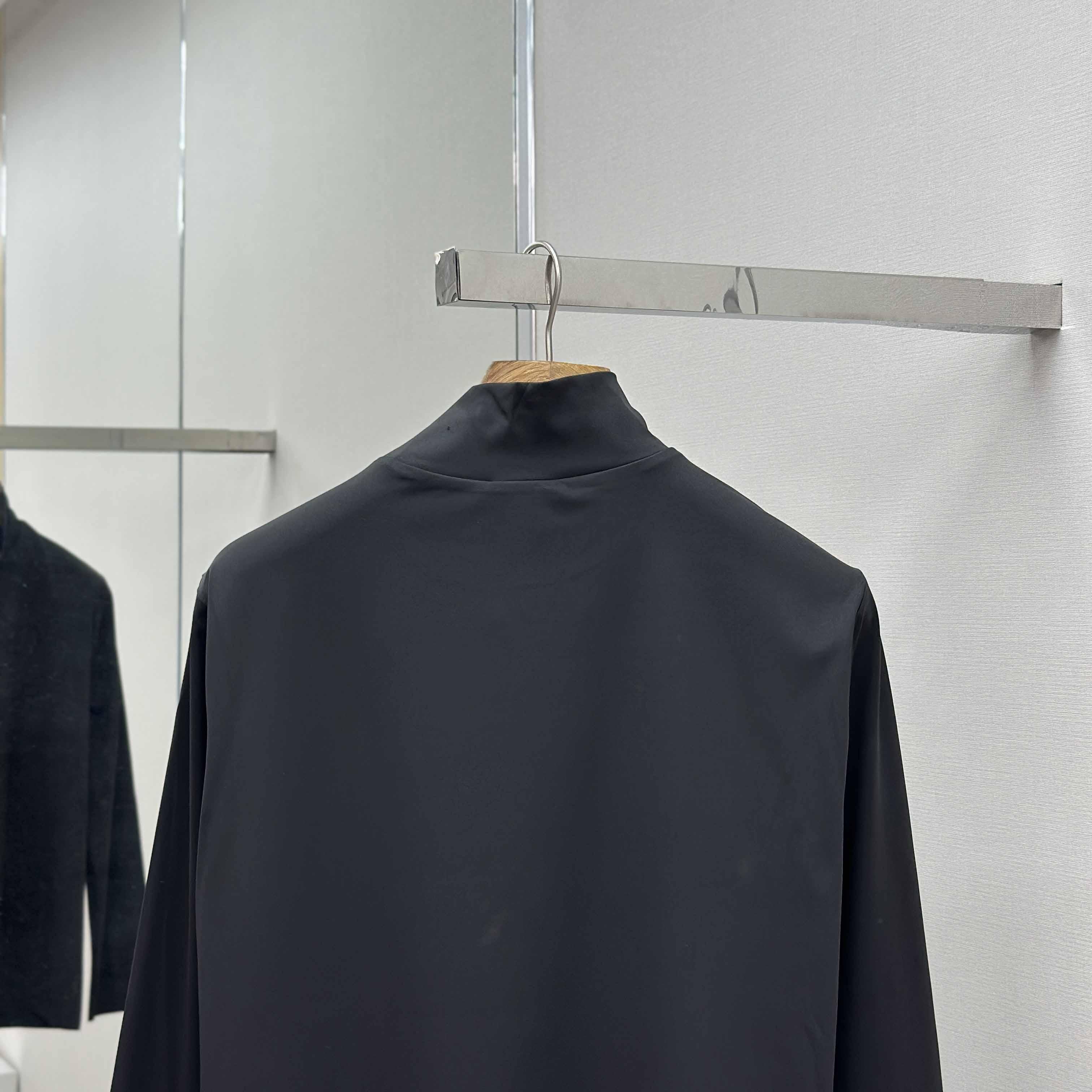 Prada Technical Jersey Mock Turtleneck - FashionPlug