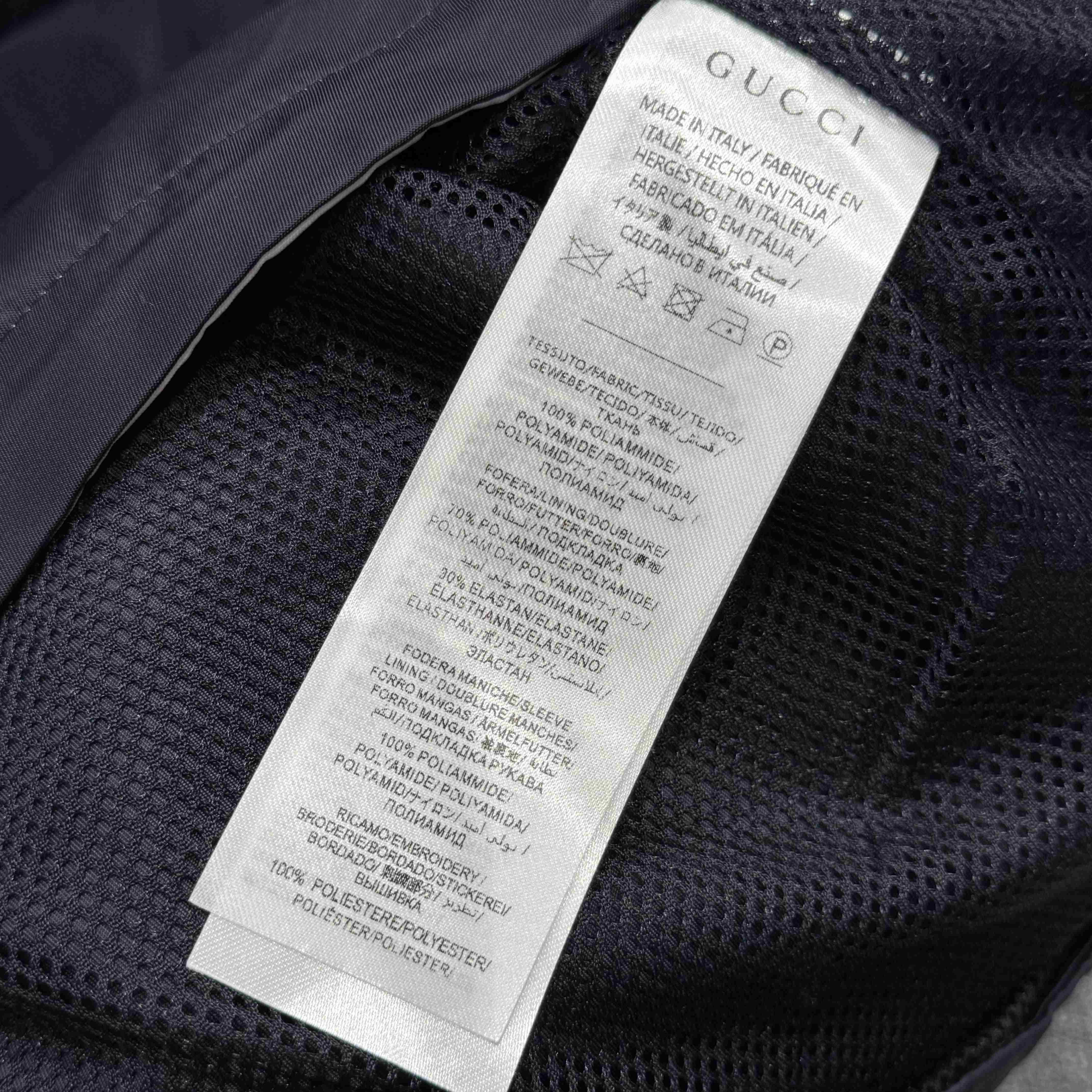 Gucci Nylon Twill Jacket With Patch - FashionPlug