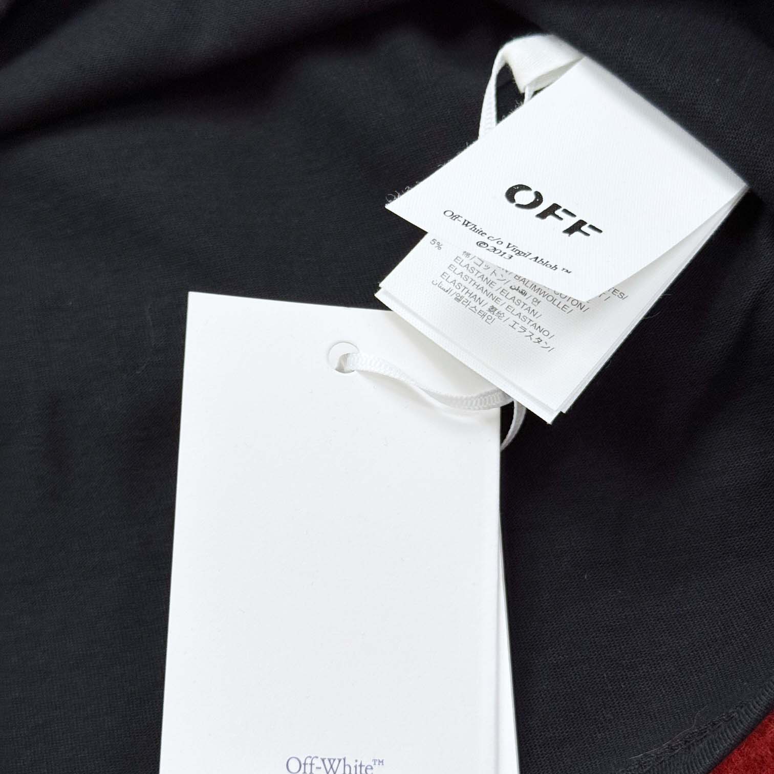 Off-White Boys Watercolour T-Shirt In Black - FashionPlug