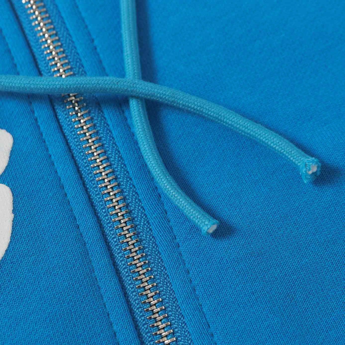 Denim Tears Cotton Wreath Zip Hoodie Blue - FashionPlug
