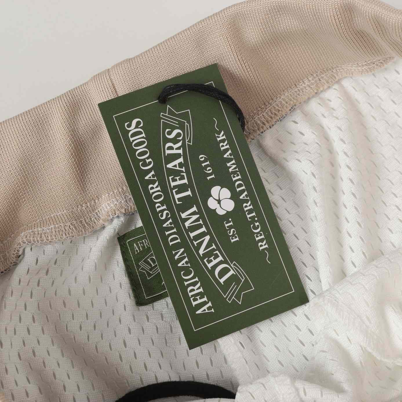 Denim Tears Game Shorts 'White' - FashionPlug
