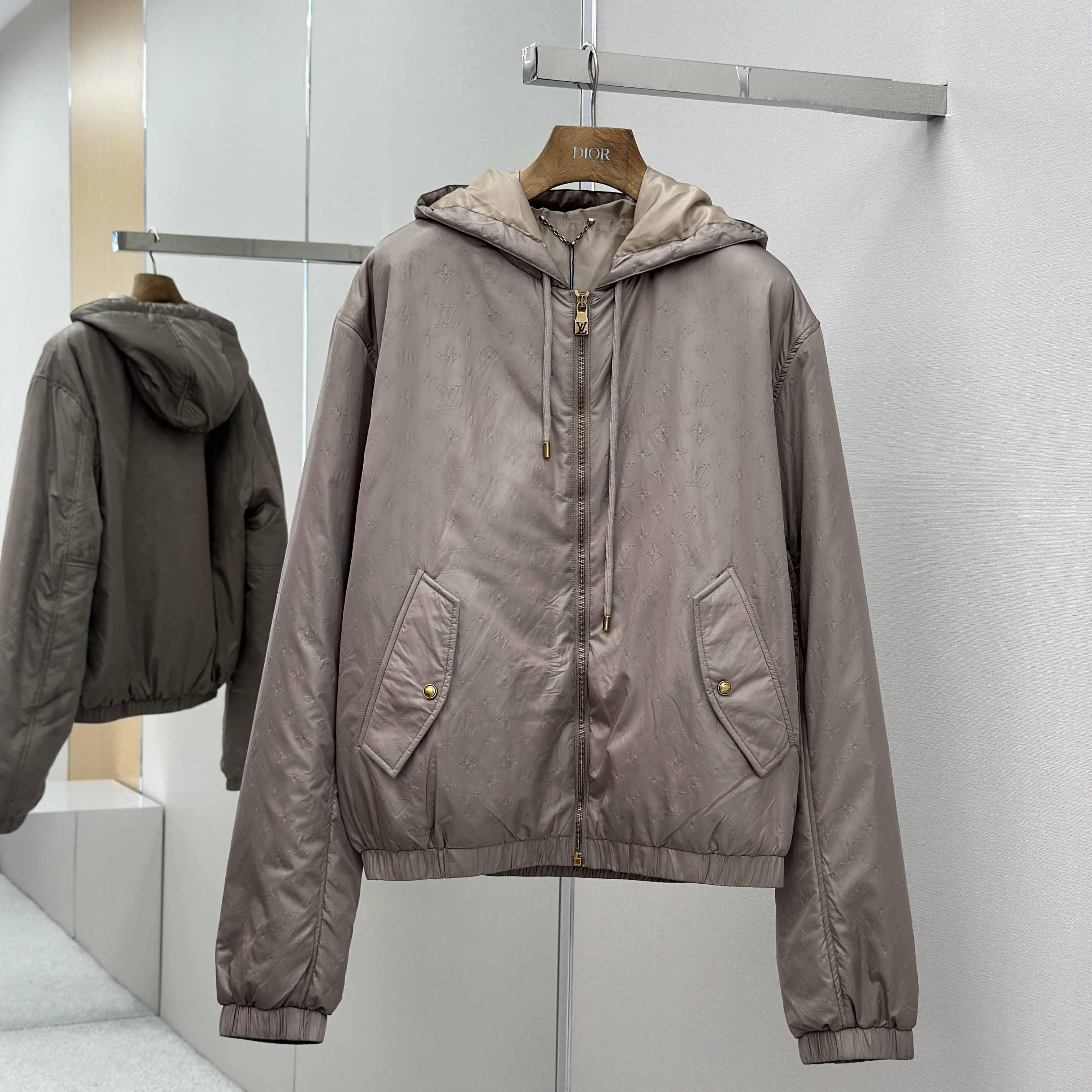 Louis Vuitton Monogram Padded Windbreaker   1AHBIA - FashionPlug