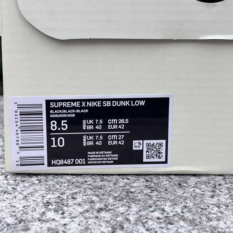 Supreme x Nike Dunk SB DUNK LOW PRO OGQS    HQ8487-011 - FashionPlug