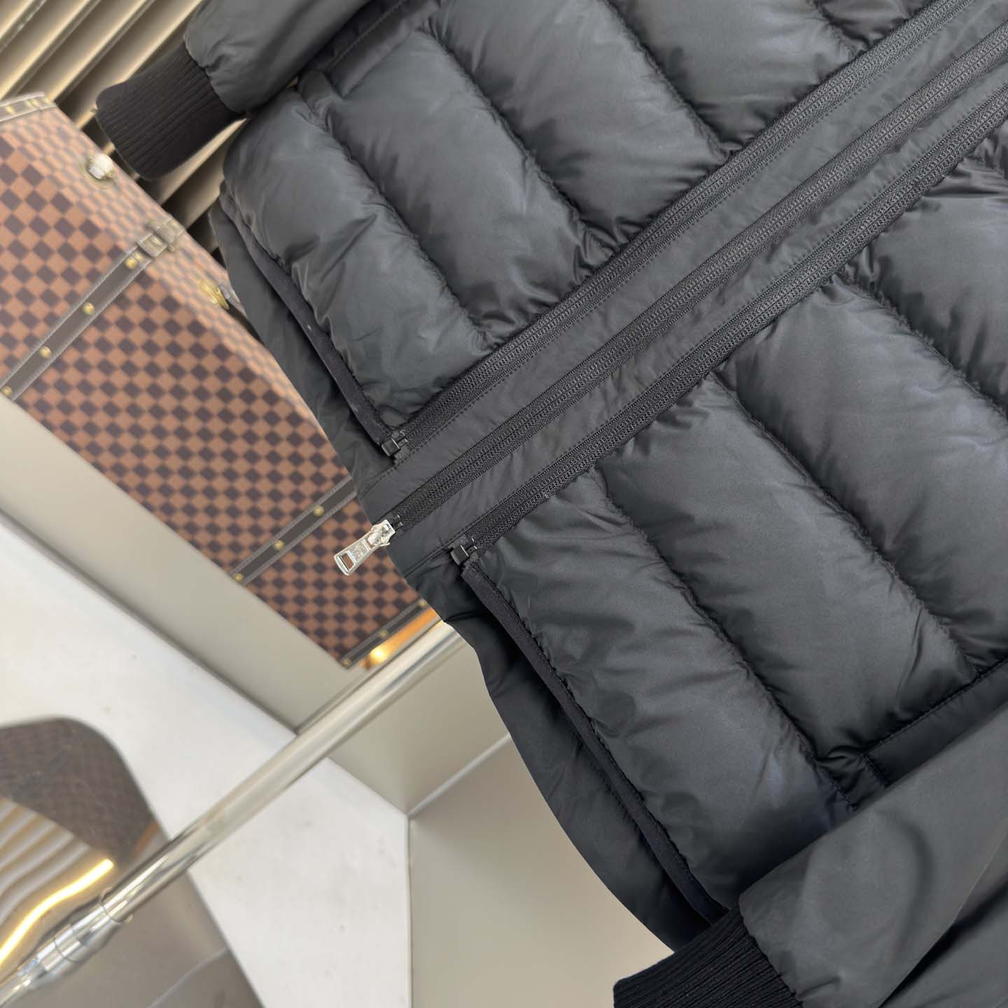 Moncler Black Verney 3-in-1 Short Jacket & Down Vest Set - FashionPlug