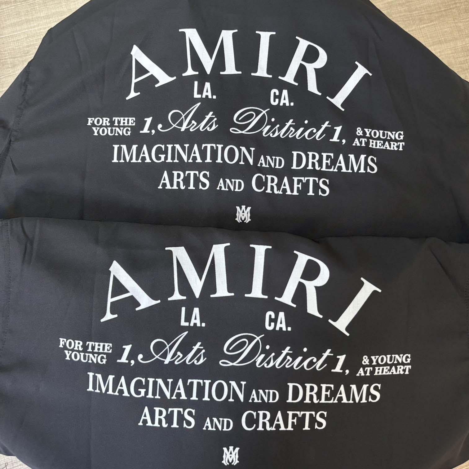 Amiri Logo-print Short-sleeve Silk Shirt - FashionPlug