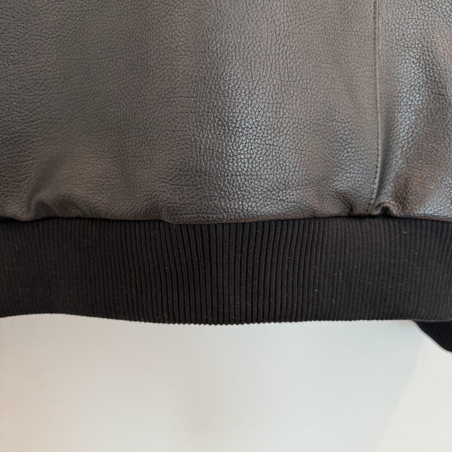 Prada Leather Bomber Jacket - FashionPlug