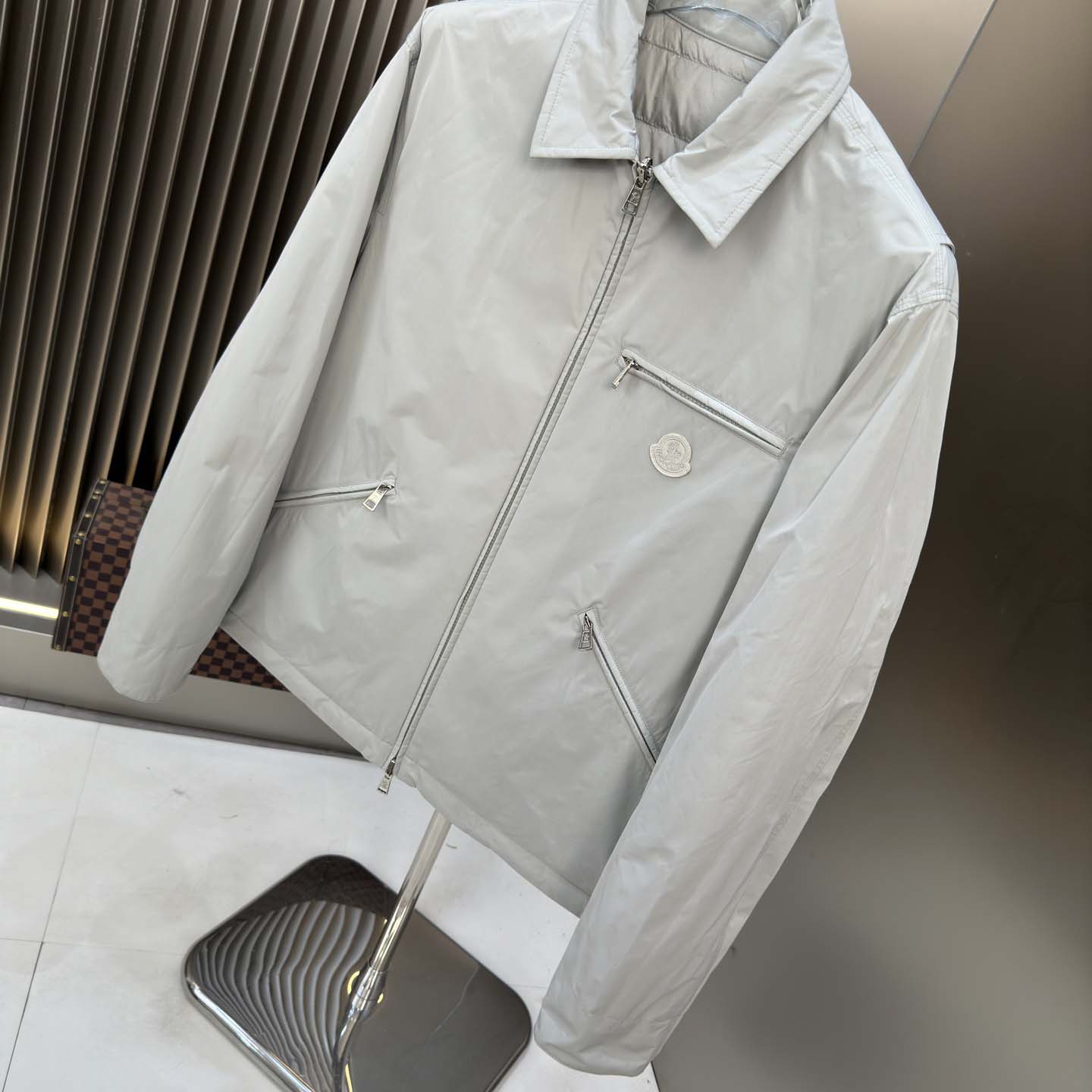 Moncler Cidone Reversible Down Shirt Jacket - FashionPlug