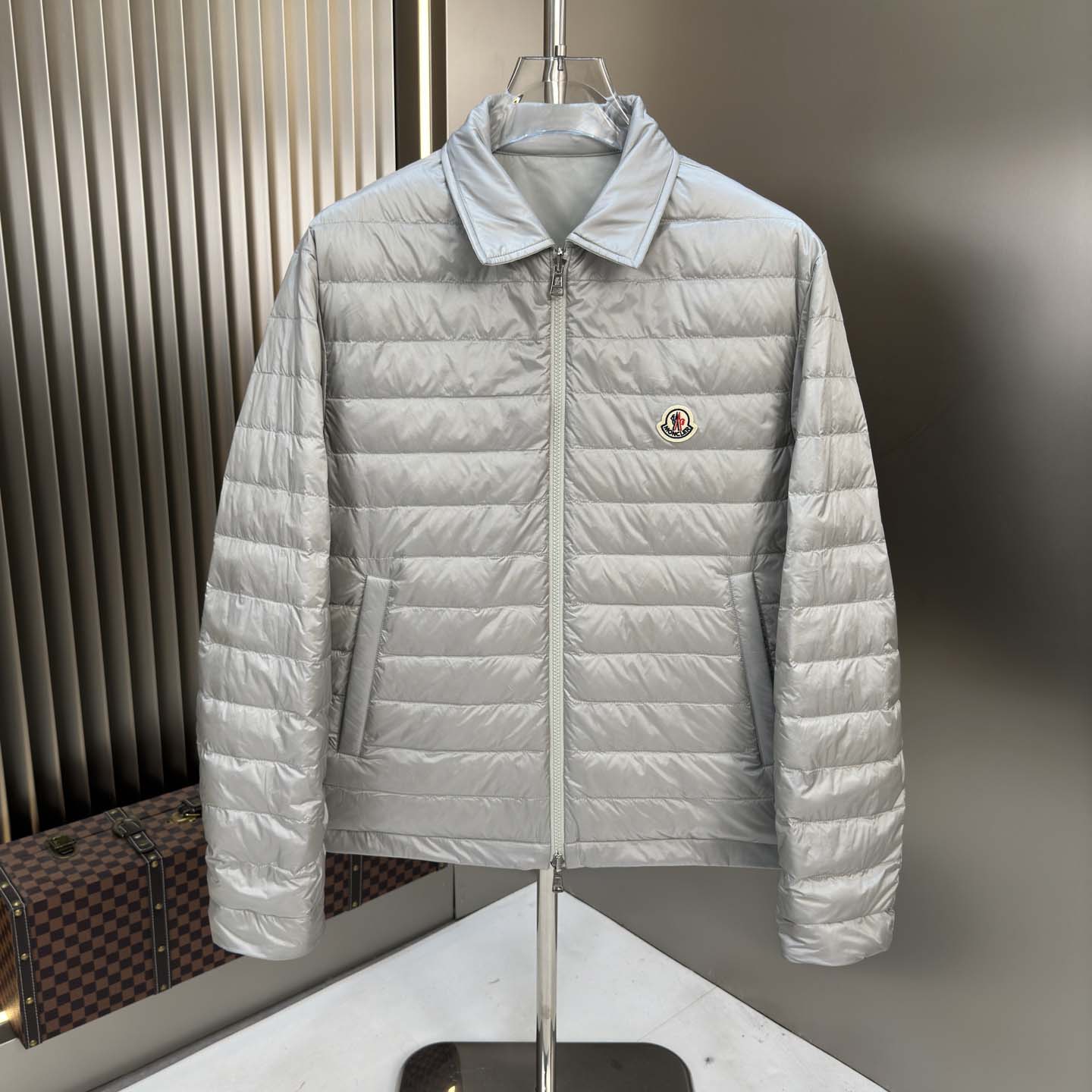 Moncler Cidone Reversible Down Shirt Jacket - FashionPlug