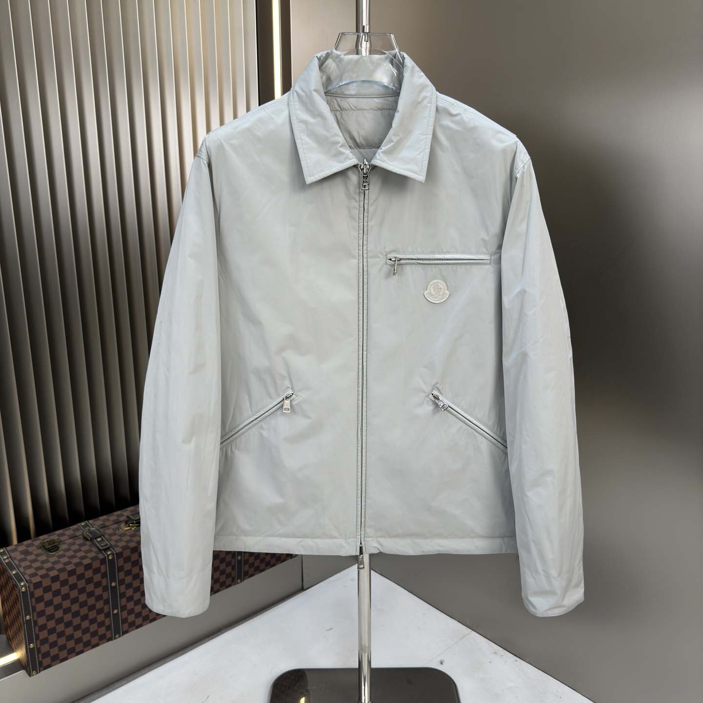 Moncler Cidone Reversible Down Shirt Jacket - FashionPlug