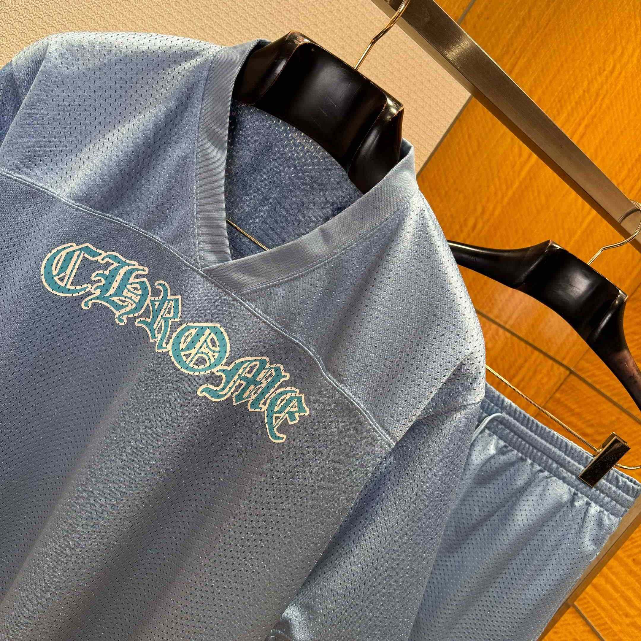 Chrome Hearts Stadium Mesh Short Sleeve & Shorts - FashionPlug