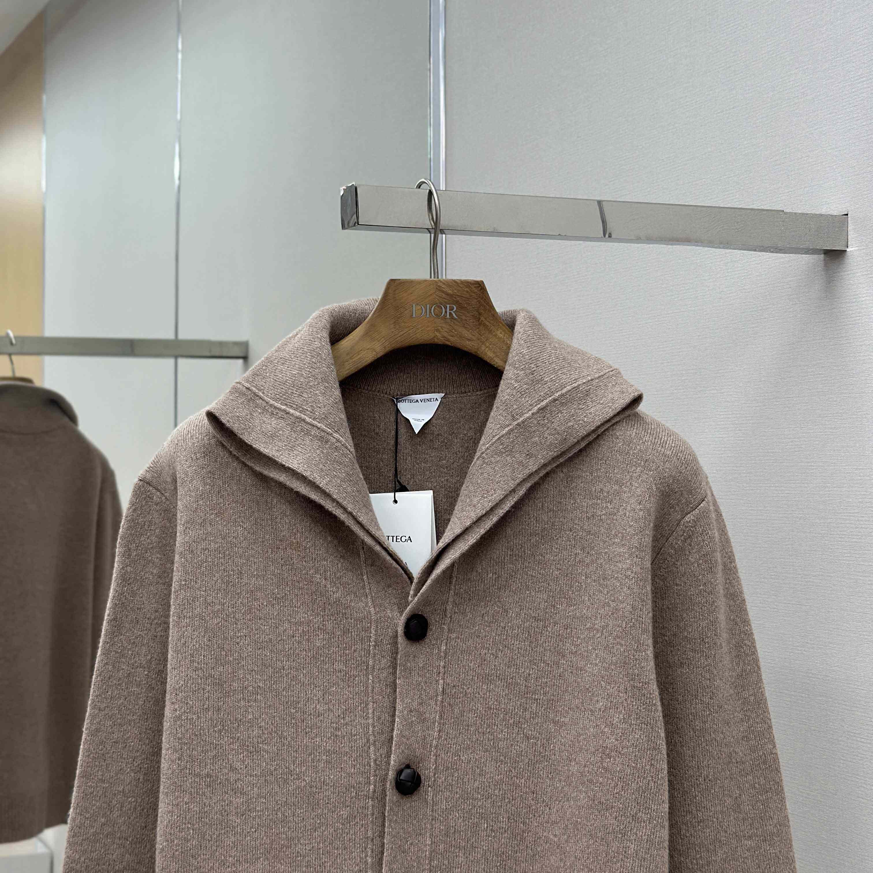 Bottega Veneta Compact Wool Cardigan - FashionPlug