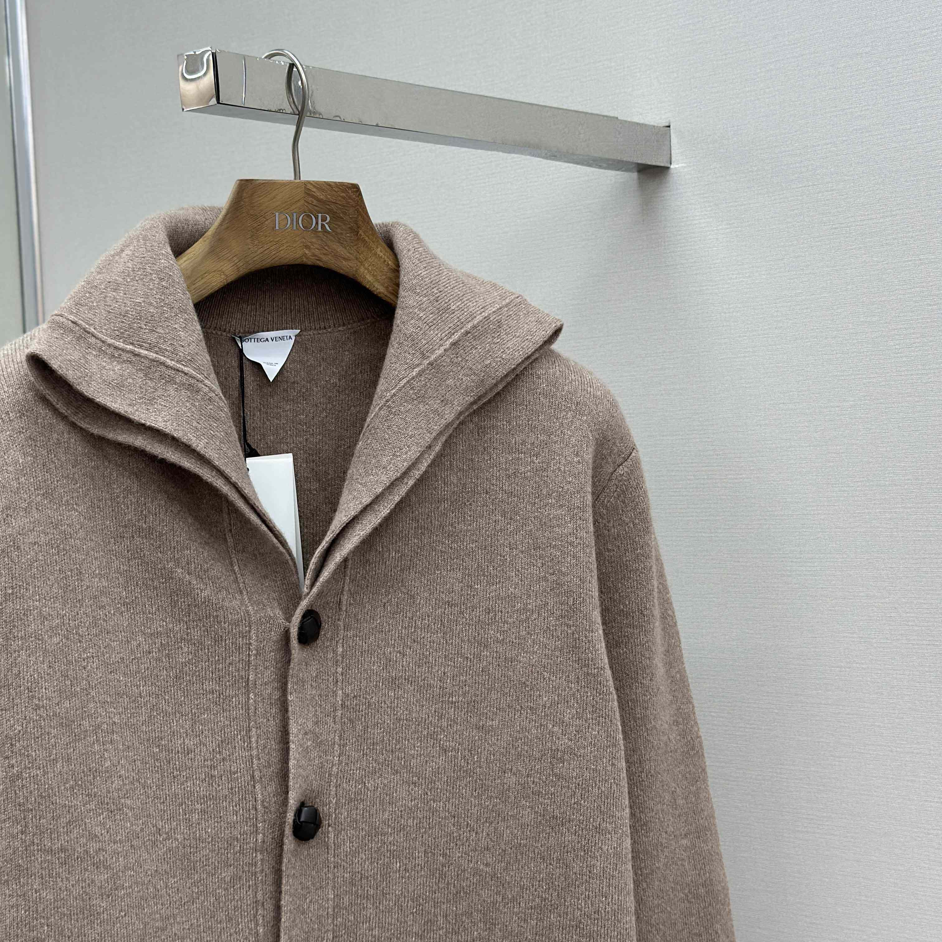 Bottega Veneta Compact Wool Cardigan - FashionPlug