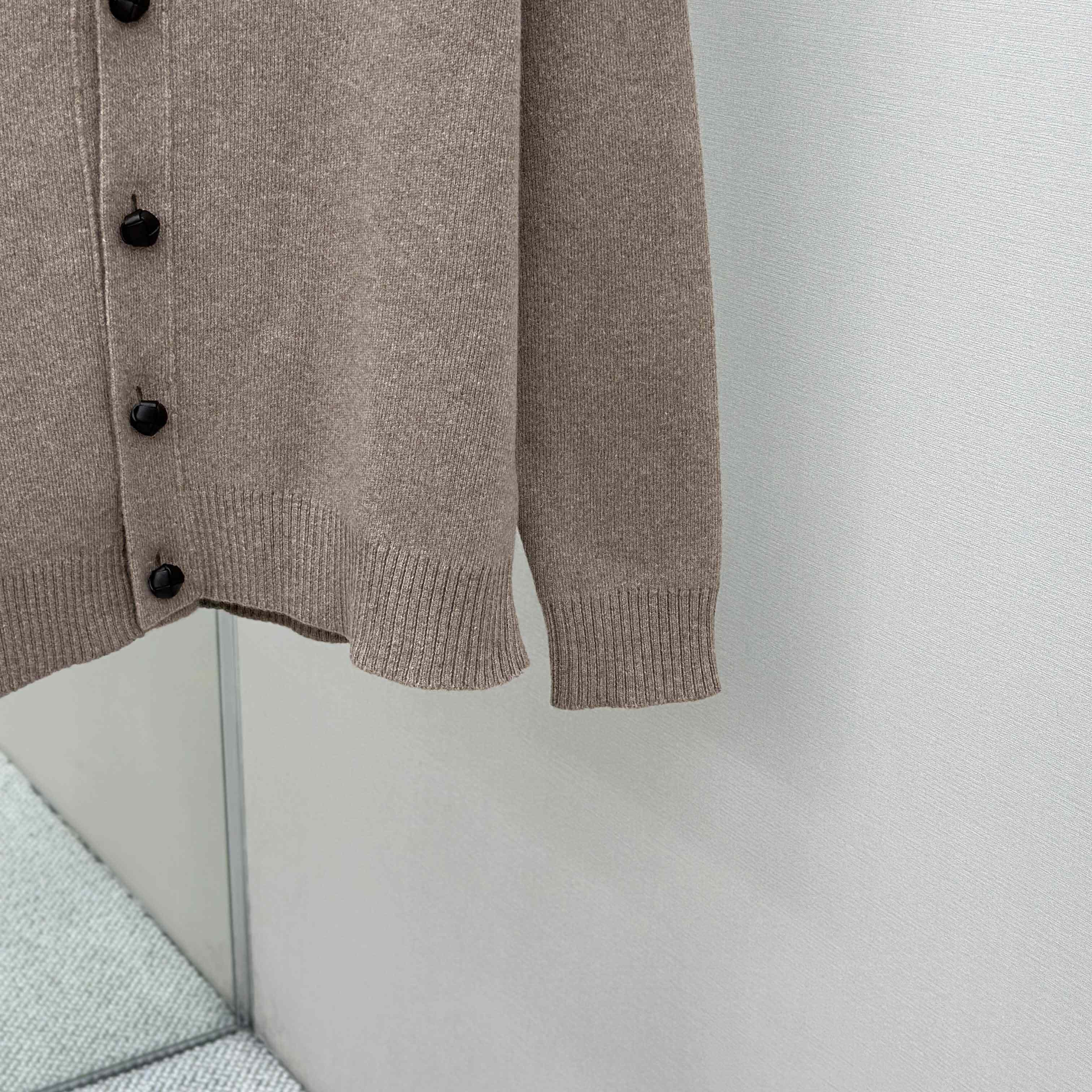 Bottega Veneta Compact Wool Cardigan - FashionPlug
