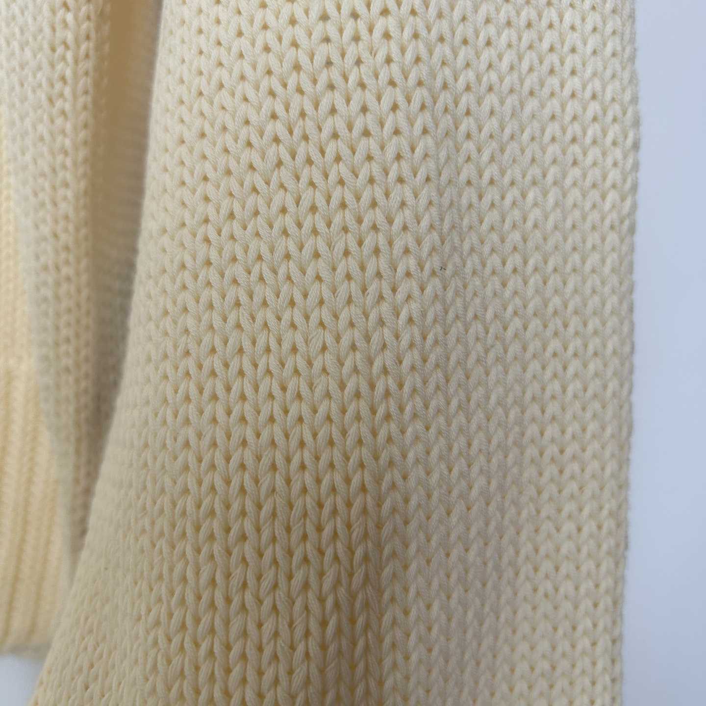 Off White Big Bookish Chunky Knit Crewn Creme Brul - FashionPlug