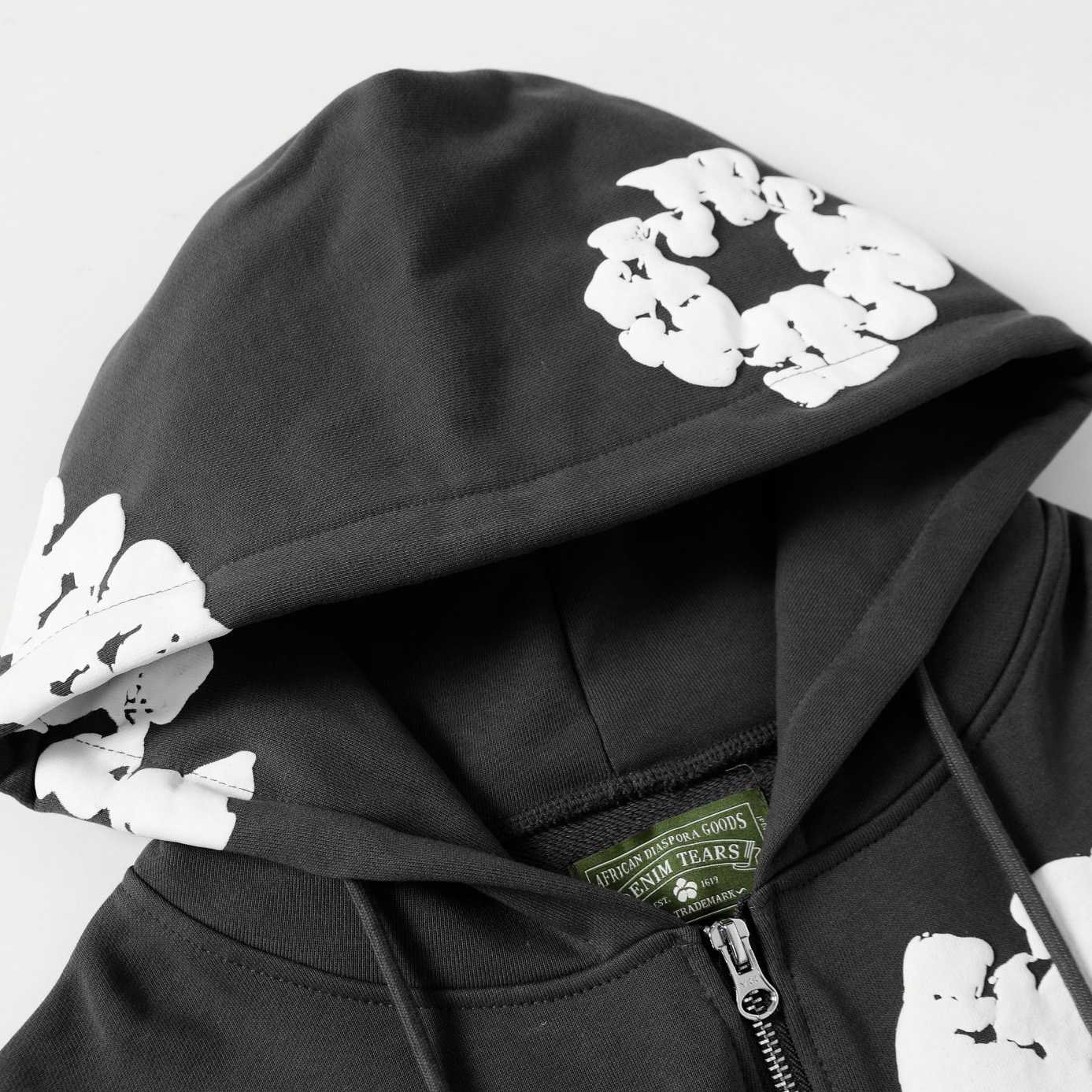 Denim Tears Cotton Wreath Zip Hoodie  - FashionPlug