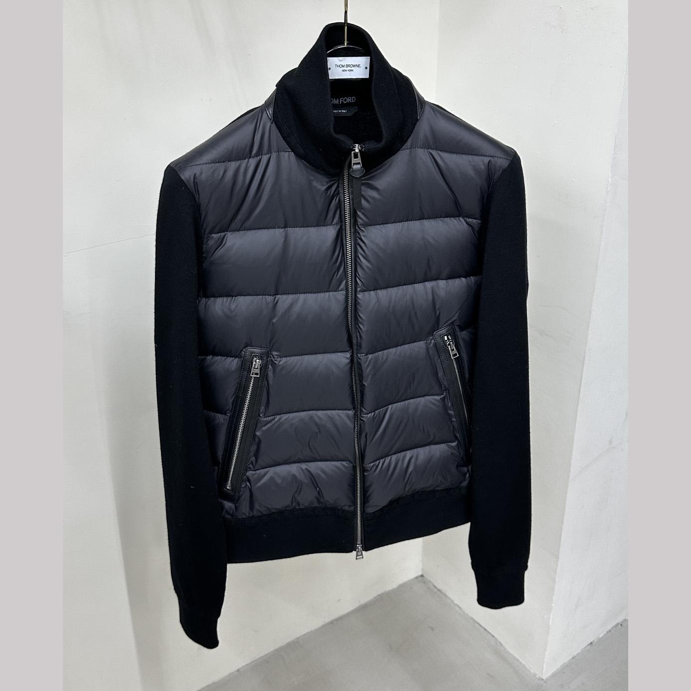 Tom Ford Padded-panel Knitted Jacket - FashionPlug