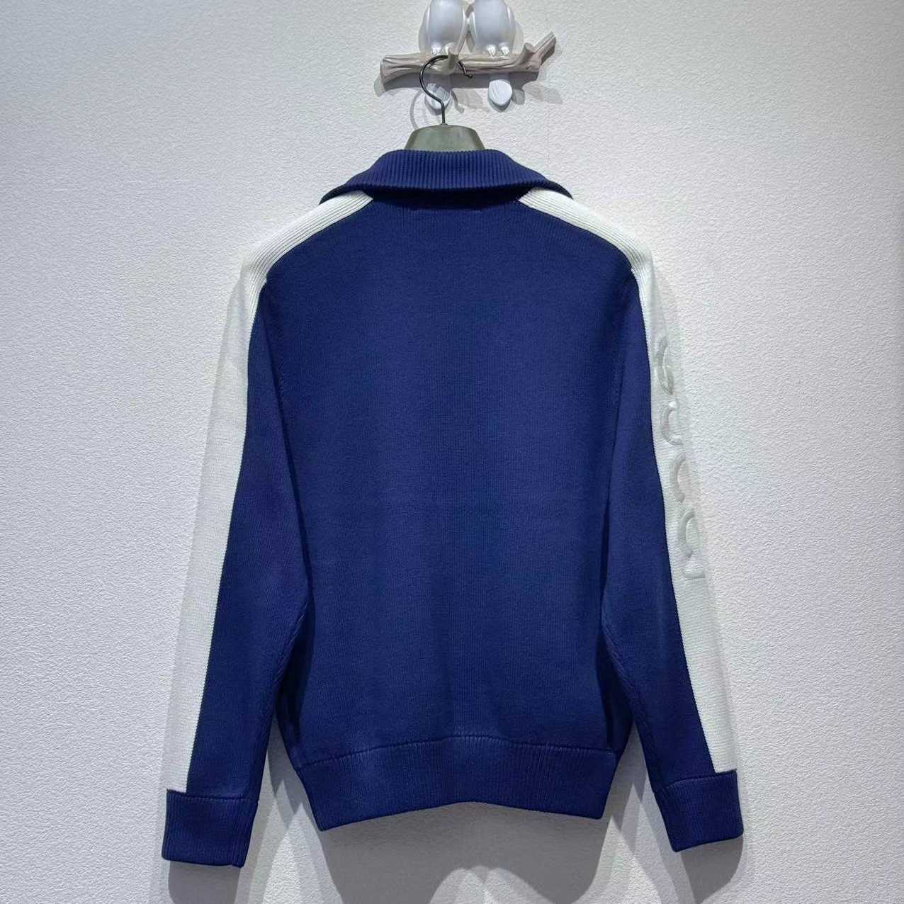 Gucci Cotton Knit Zip Bomber Jacket - FashionPlug