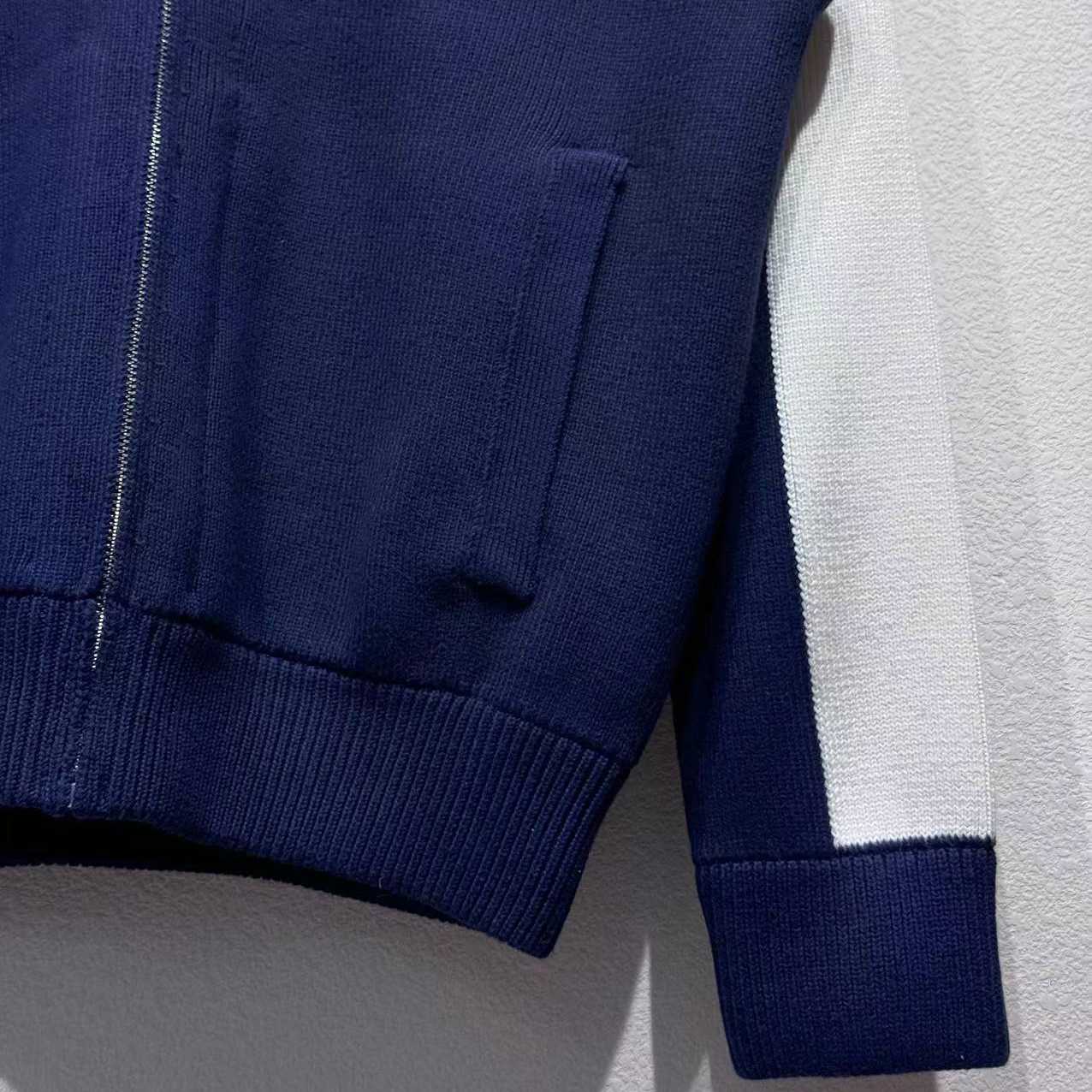 Gucci Cotton Knit Zip Bomber Jacket - FashionPlug