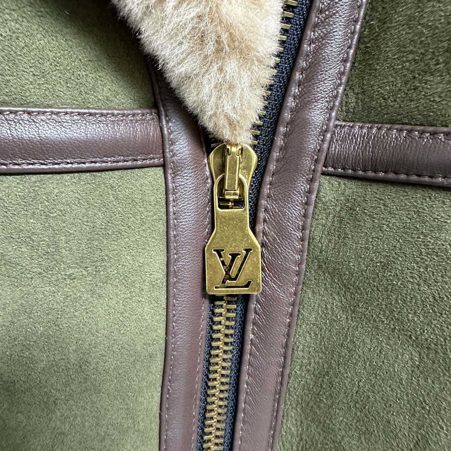 Louis Vuitton Shearling Bombardier - FashionPlug
