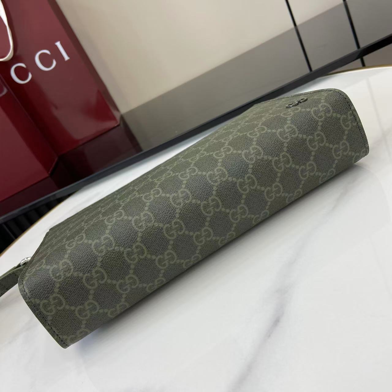 Gucci GG Monogram Small Pouch - FashionPlug