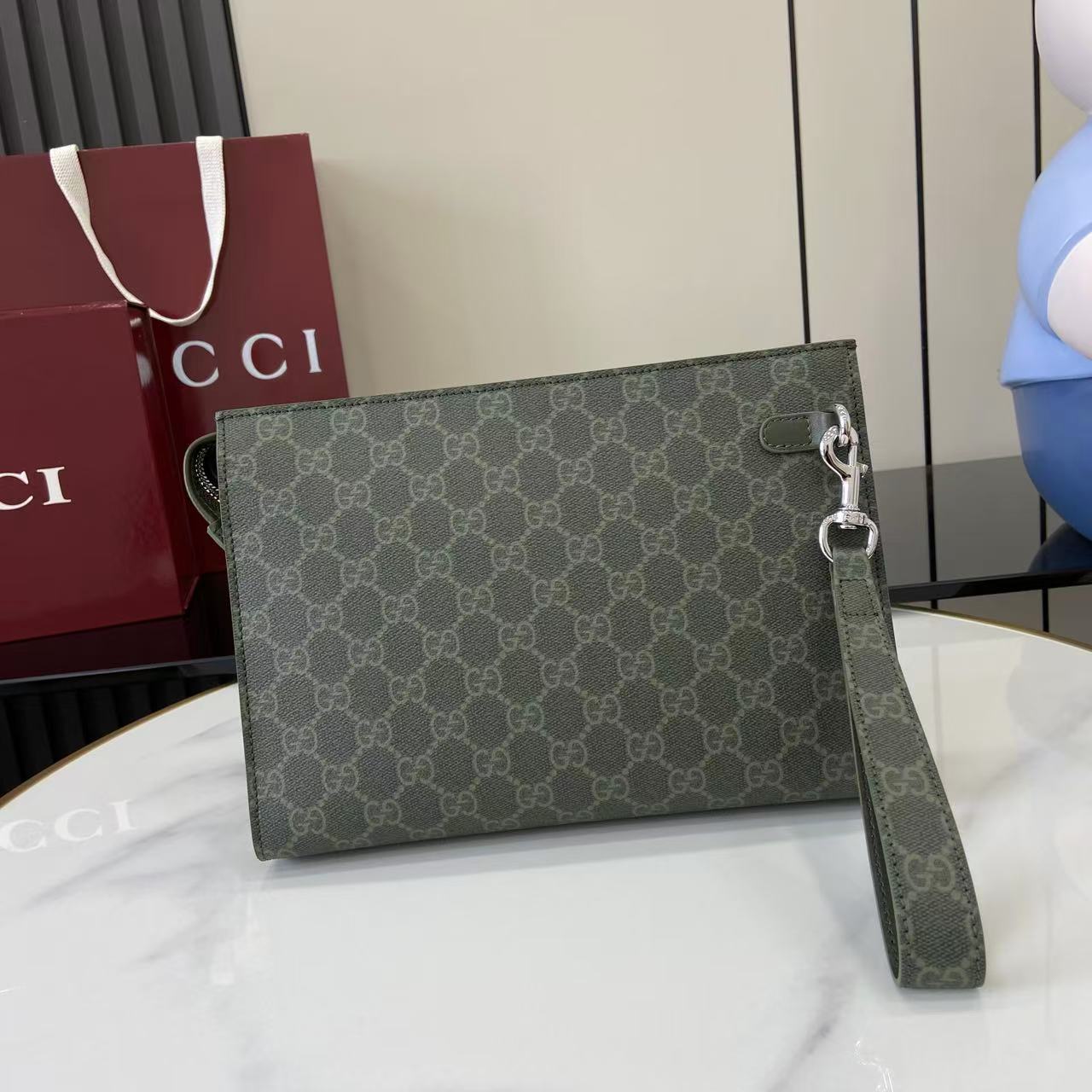 Gucci GG Monogram Small Pouch - FashionPlug