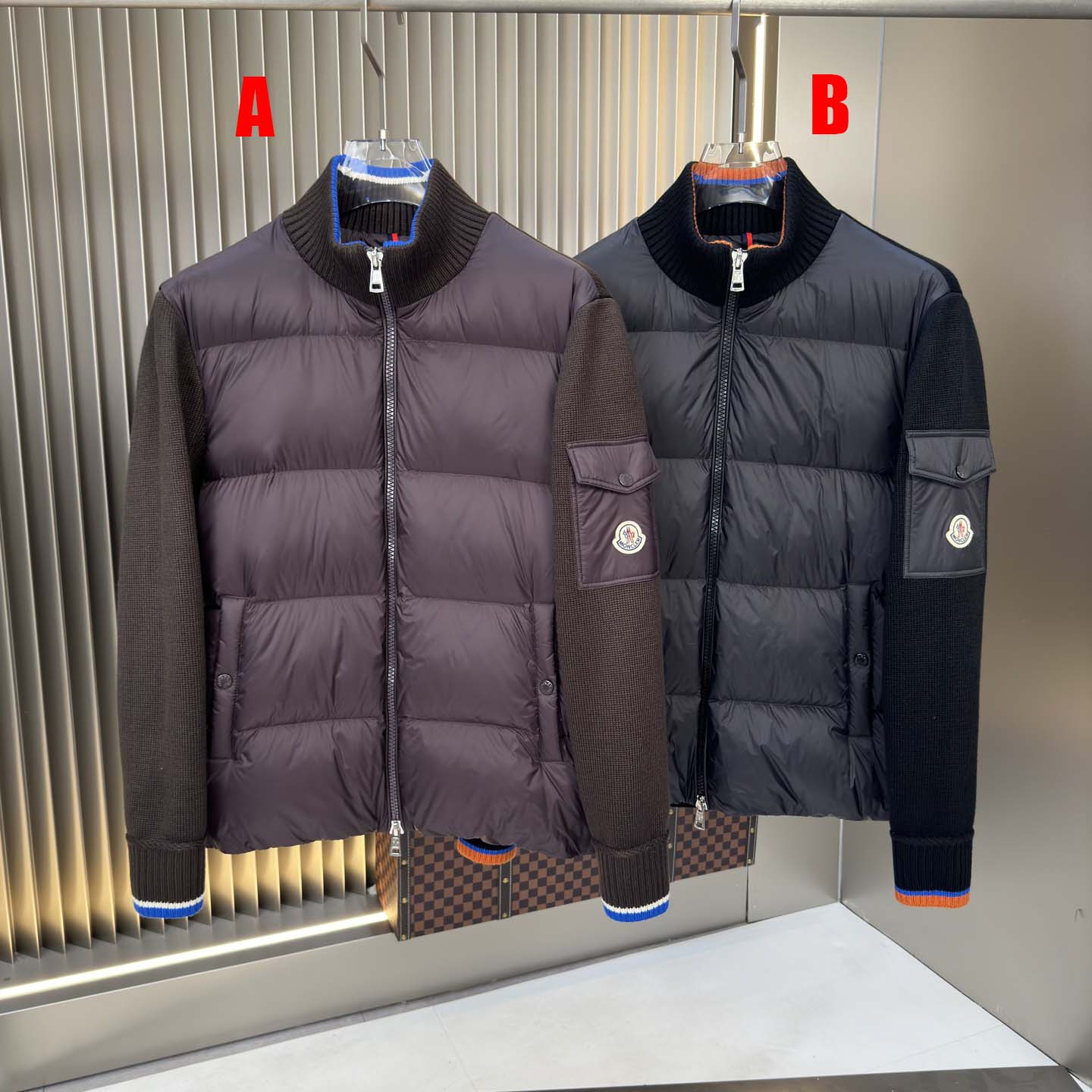 Moncler Padded Wool Zip-Up Cardigan - FashionPlug