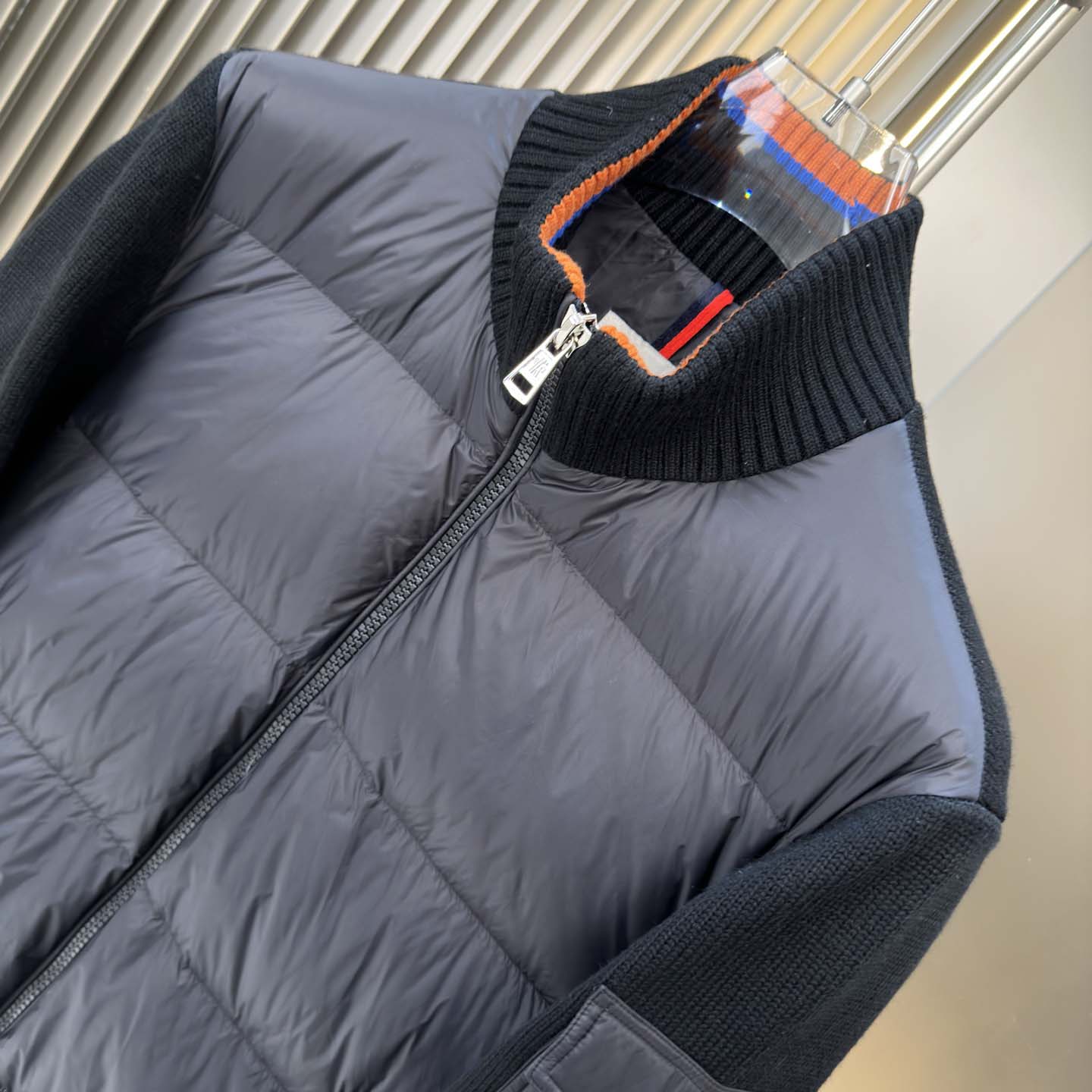 Moncler Padded Wool Zip-Up Cardigan - FashionPlug