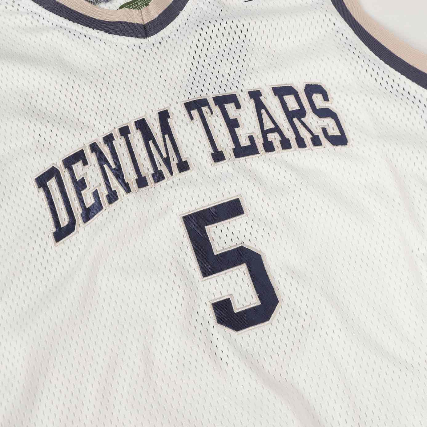 Denim Tears Game Jersey 'White' - FashionPlug