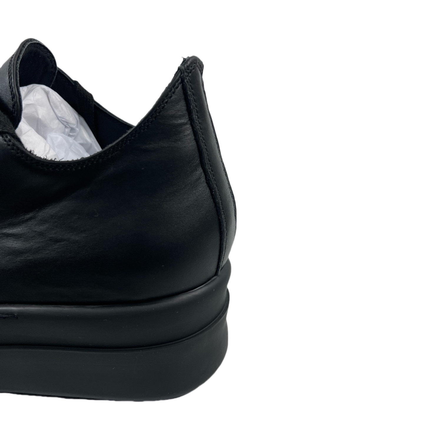 Rick Owens: Black Hollywood Low Sneakers - FashionPlug