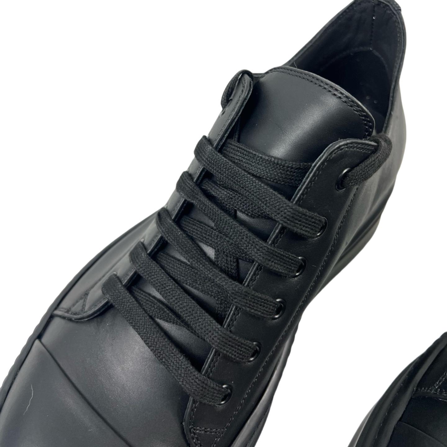 Rick Owens: Black Hollywood Low Sneakers - FashionPlug
