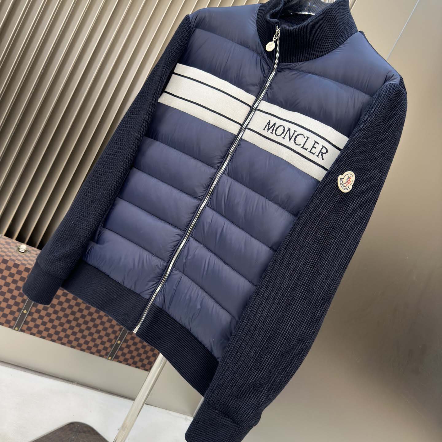 Moncler Color Block Zip Cardigan  - FashionPlug
