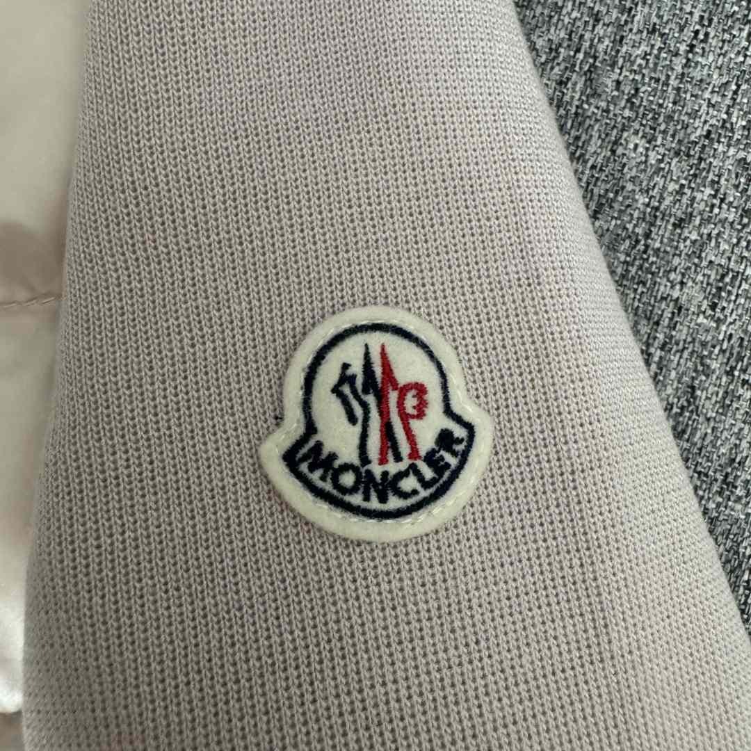 Moncler Padded Wool Zip-Up Cardigan In Pink    Z503 - FashionPlug