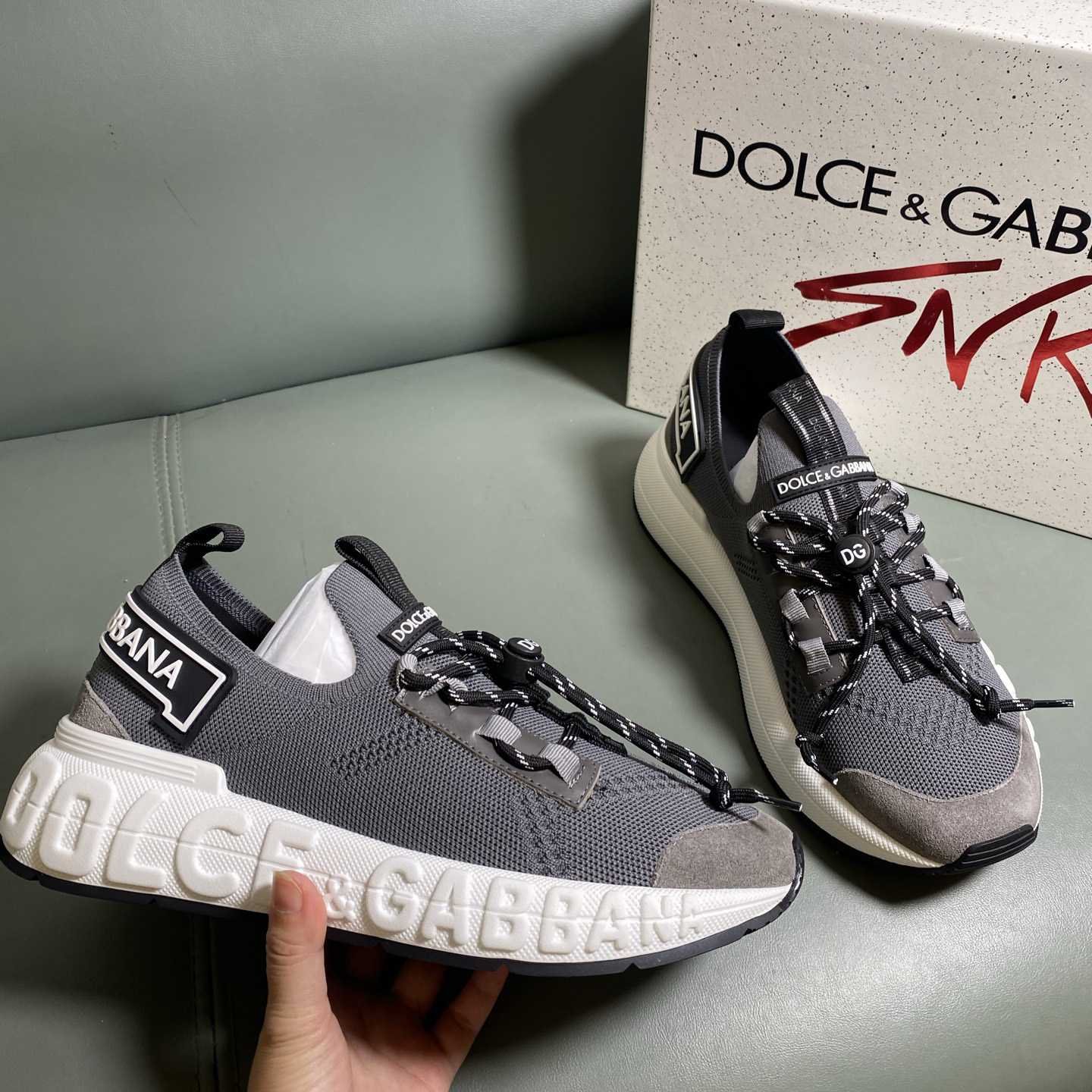 Dolce & Gabbana Lace-up Sneakers - FashionPlug