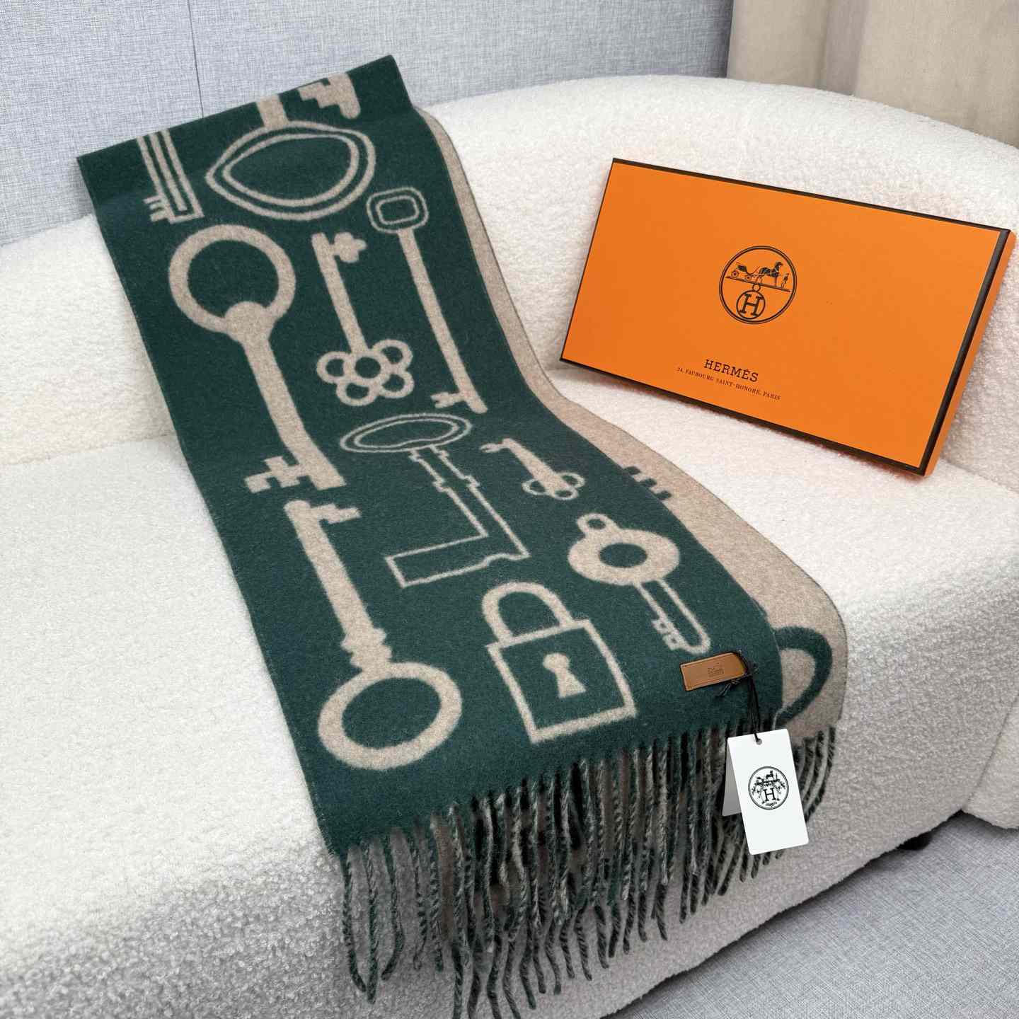 Hermes Casaque Porte-Clefs Scarf - FashionPlug