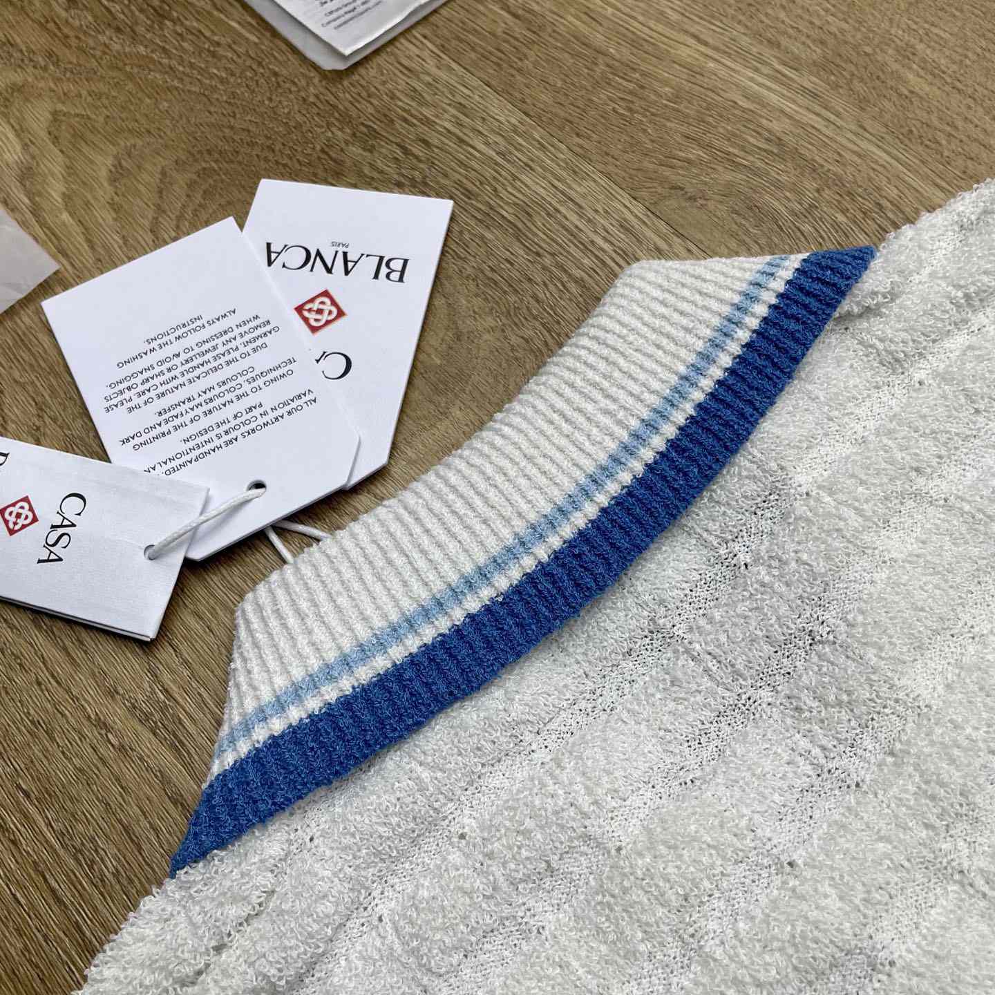 Casablanca Cotton Boucle Polo Shirt   Z6024 - FashionPlug