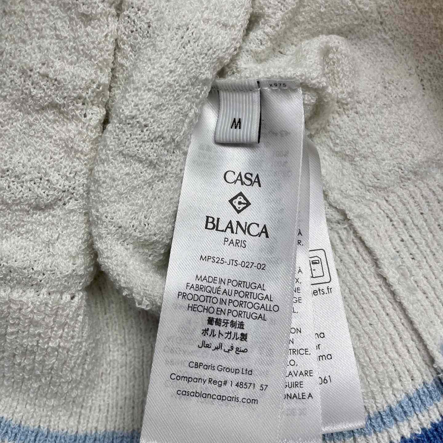 Casablanca Cotton Boucle Polo Shirt   Z6024 - FashionPlug