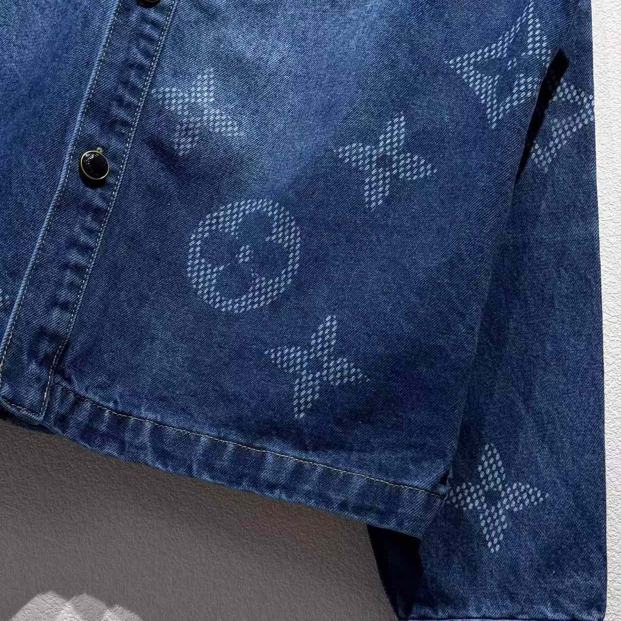 Louis Vuitton Monogram Denim Workwear Overshirt   1AIK79 - FashionPlug