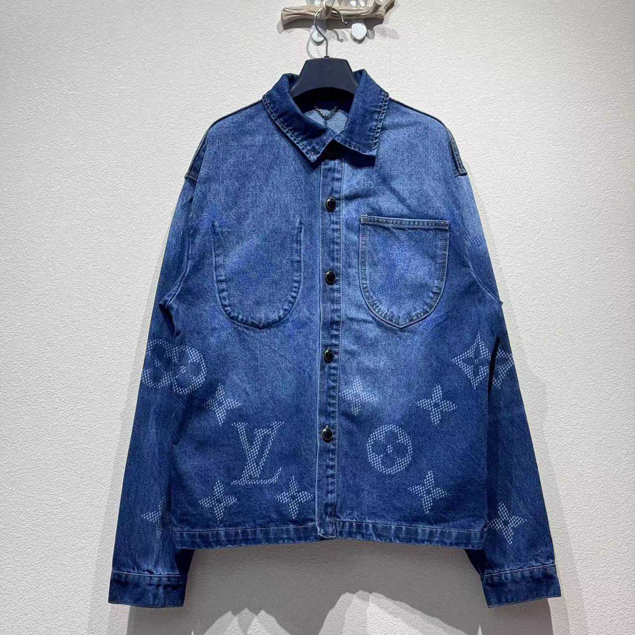 Louis Vuitton Monogram Denim Workwear Overshirt   1AIK79 - FashionPlug