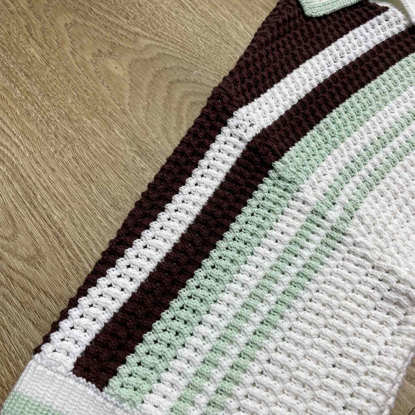 Casablanca Cotton Tennis Short Sleeve Crochet Shirt    Z6033 - FashionPlug