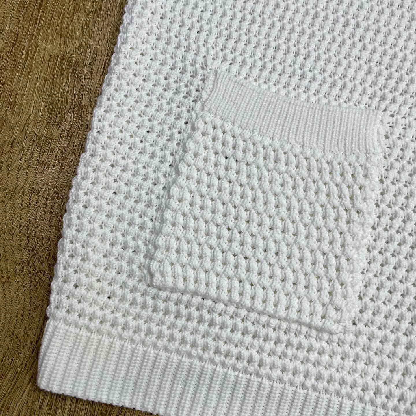 Casablanca Cotton Tennis Short Sleeve Crochet Shirt    Z6033 - FashionPlug