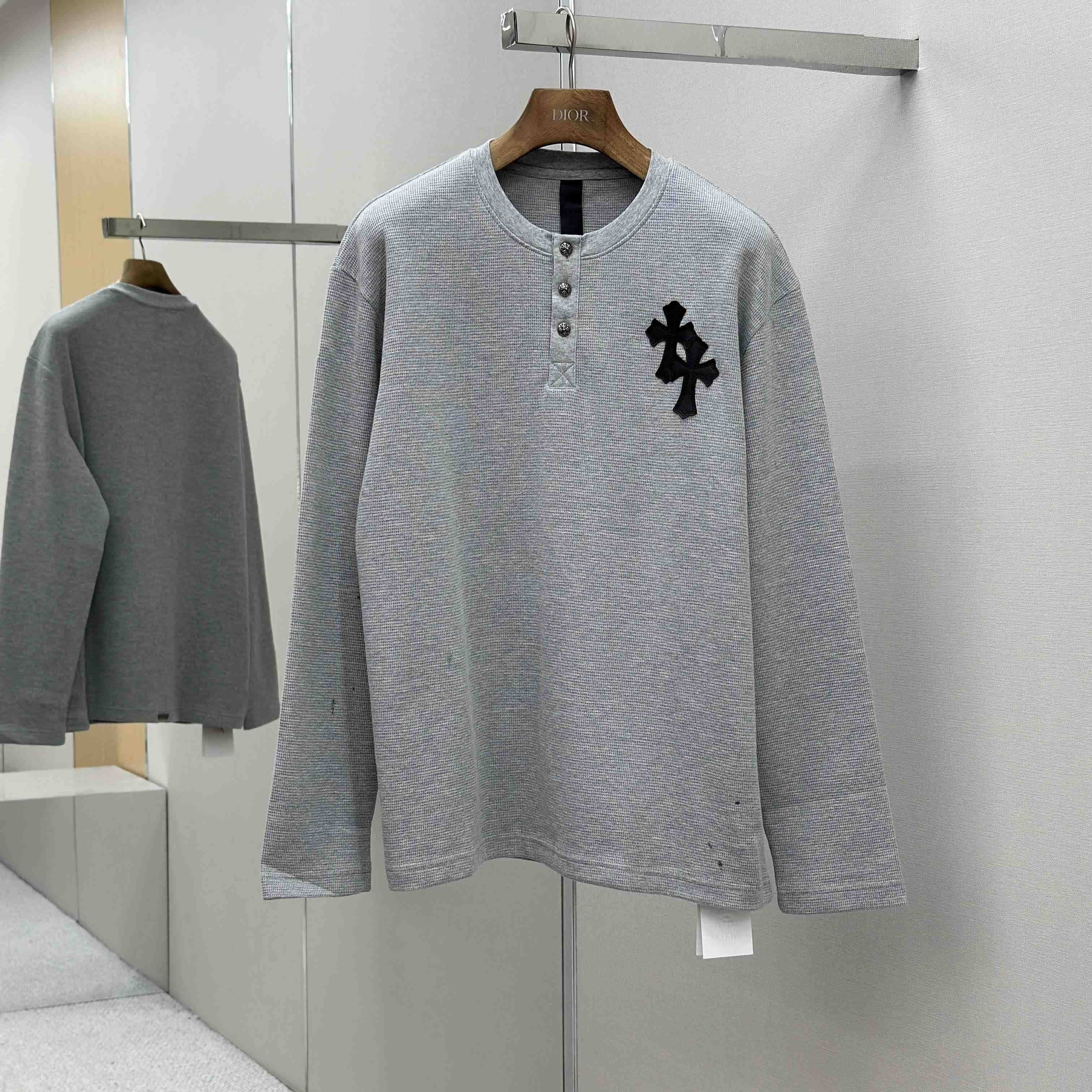Chrome Hearts Long Sleeve Button - FashionPlug