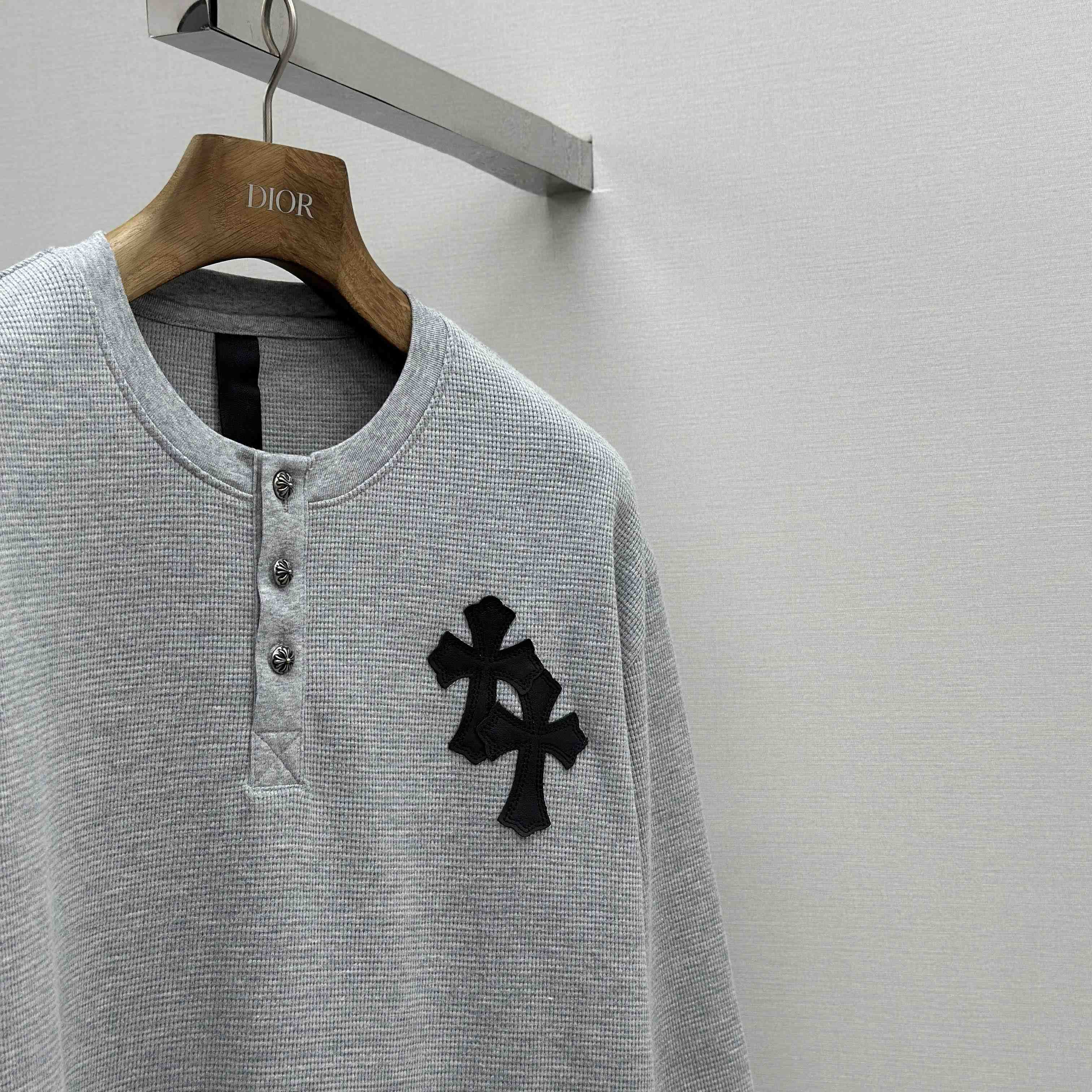 Chrome Hearts Long Sleeve Button - FashionPlug
