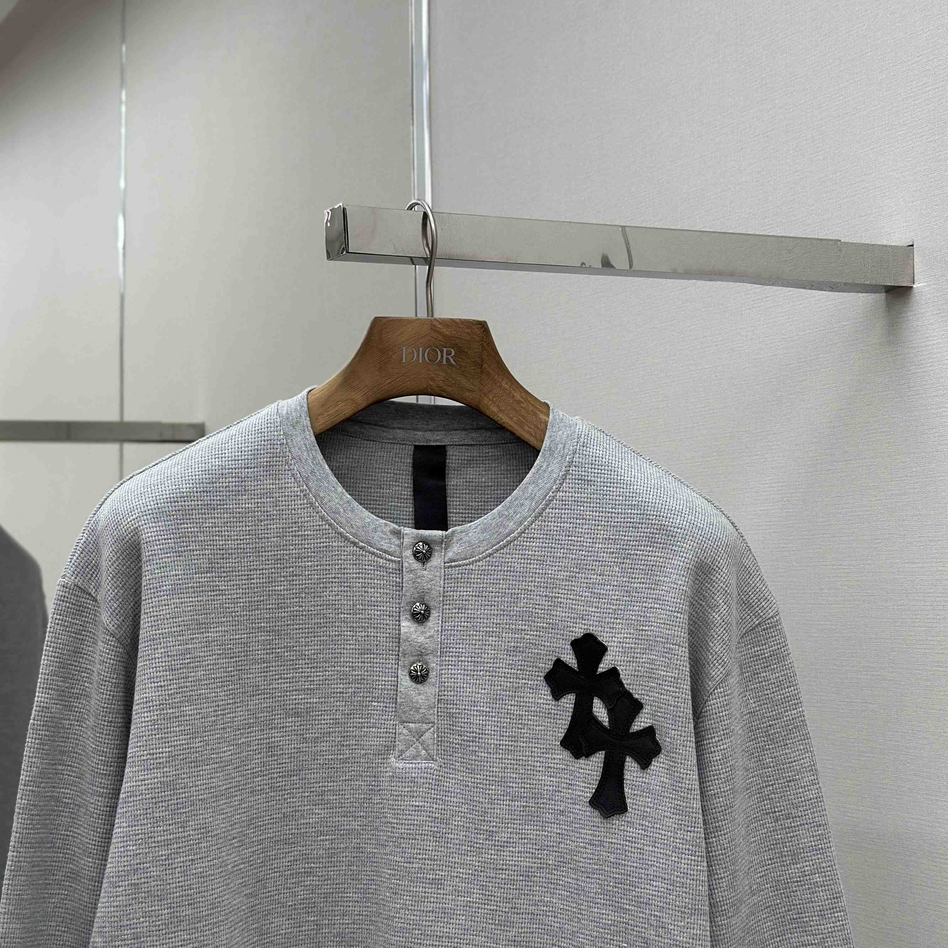 Chrome Hearts Long Sleeve Button - FashionPlug