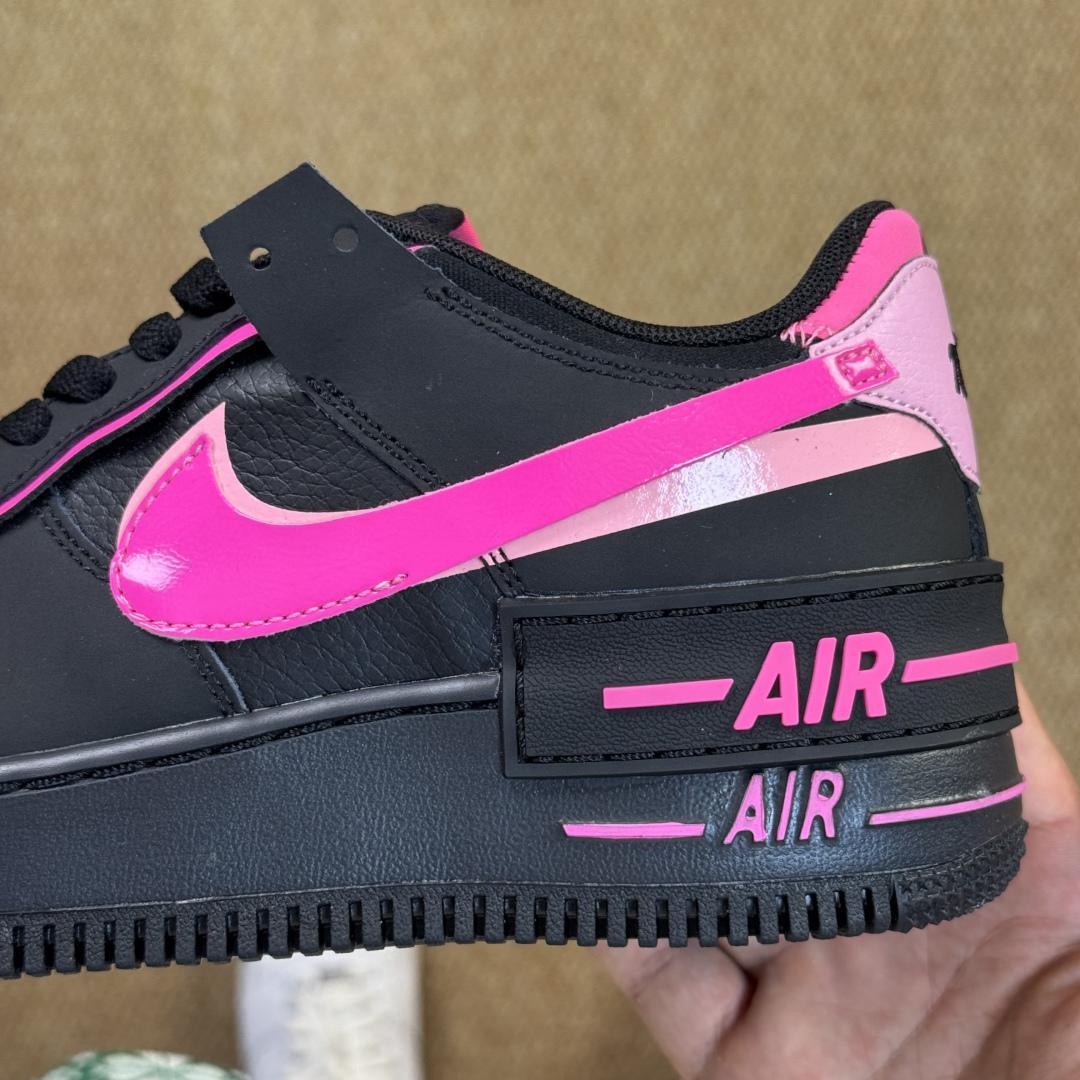 Nike Air Force 1 Shadow “Black Pink Swoosh” CI0919-006 - FashionPlug