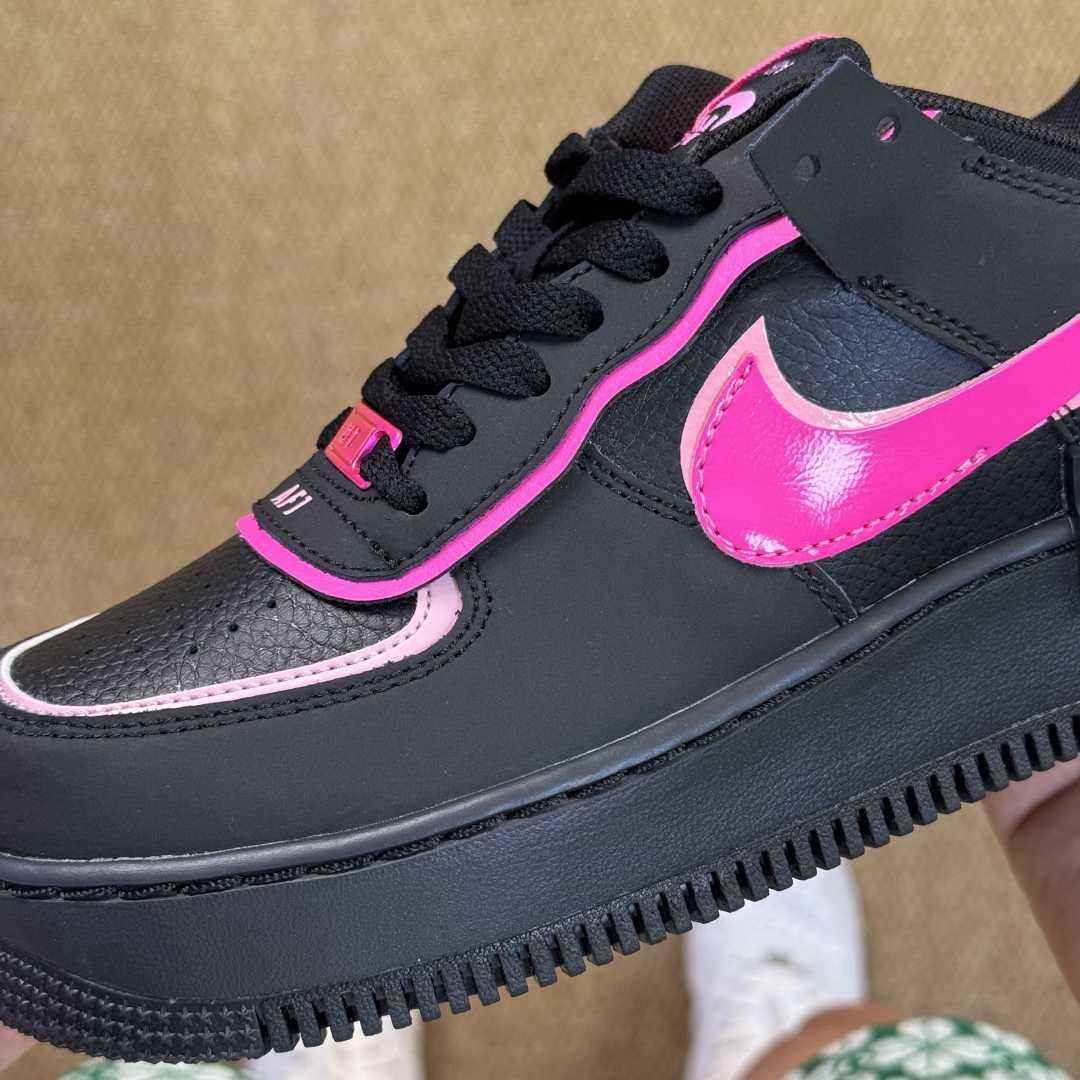 Nike Air Force 1 Shadow “Black Pink Swoosh” CI0919-006 - FashionPlug