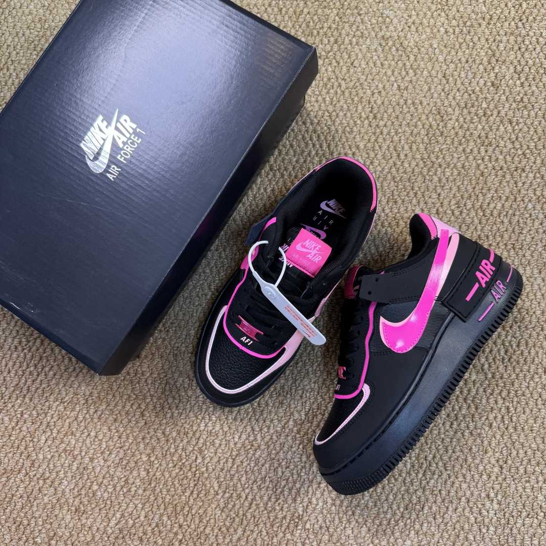 Nike Air Force 1 Shadow “Black Pink Swoosh” CI0919-006 - FashionPlug